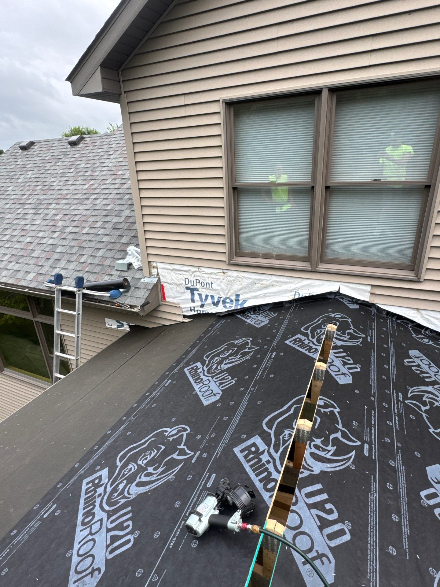 Atlas Roofing Shingle Installation on Porch Addition – Delano, MN by Next Level Seamless Gutters / Exteriors Inc.