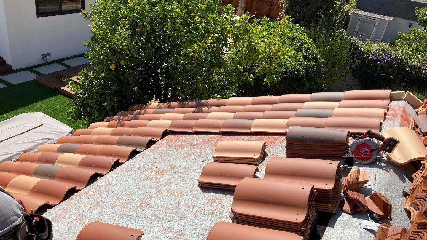 Los Gatos Wood Shake to Clay Tile Reroof and Restoration by Eastman Roofing & Waterproofing Inc.