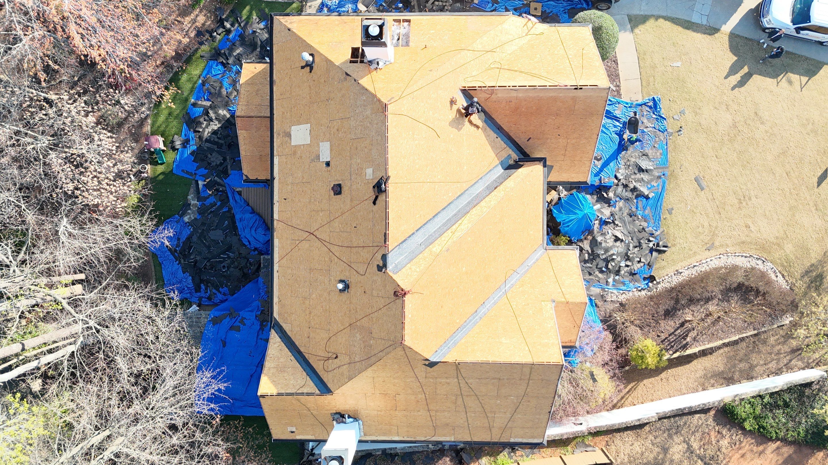 Roswell, GA Roof Replacement, GAF HDZ Weathered Wood by Reset Roofing
