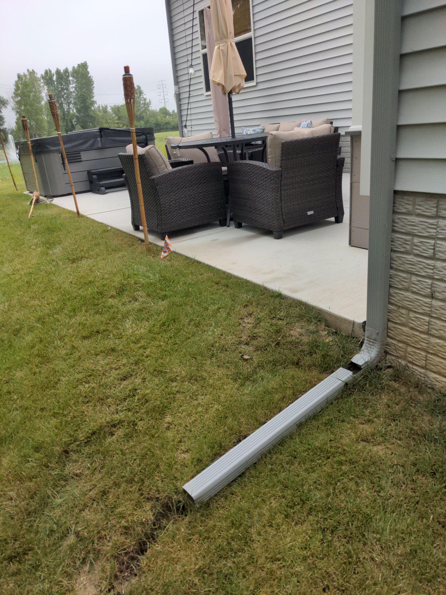 Egress Door Install using Egress Sliding Walk-Out Basement Door by Toledo Basement Repair