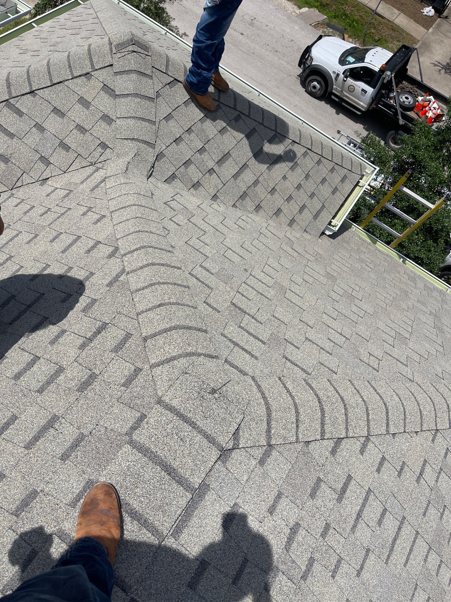 Hail Damage using Owen's Corning Duration (Lifetime) Shingles by Roof Repair Company