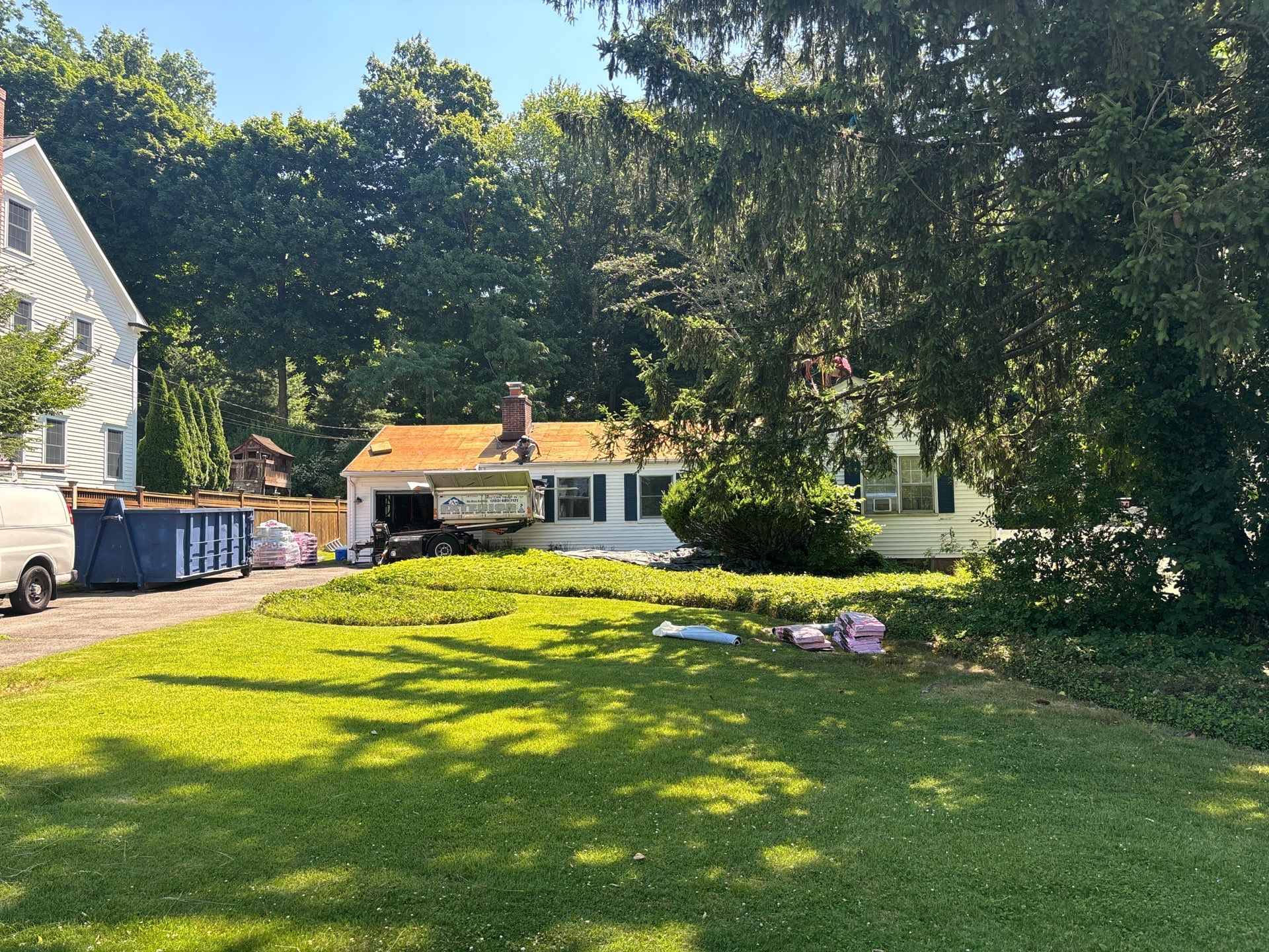 Residential Roofing Installation using Owens Corning TruDefinition Duration AR - Estate Gray by A Plus Exterior