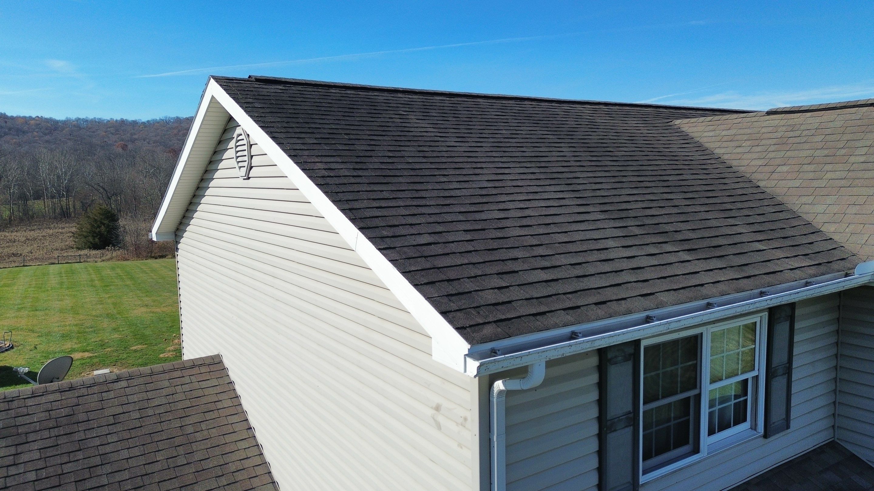Residential Roofing Installation using Performance Panel Metal - Frost Black by RoofX 