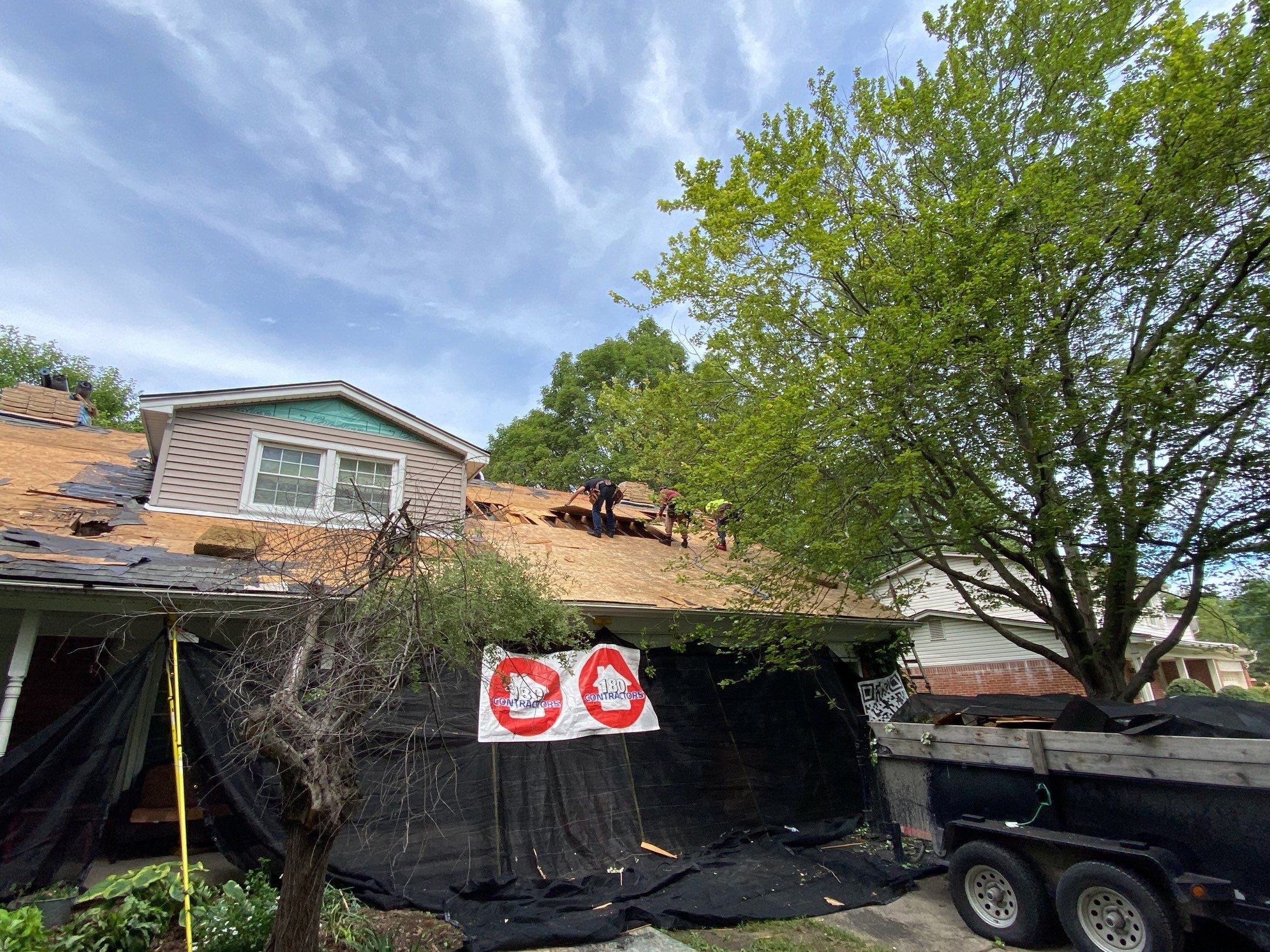 Roof Replacement using CertainTeed Landmark by 180 Contractors