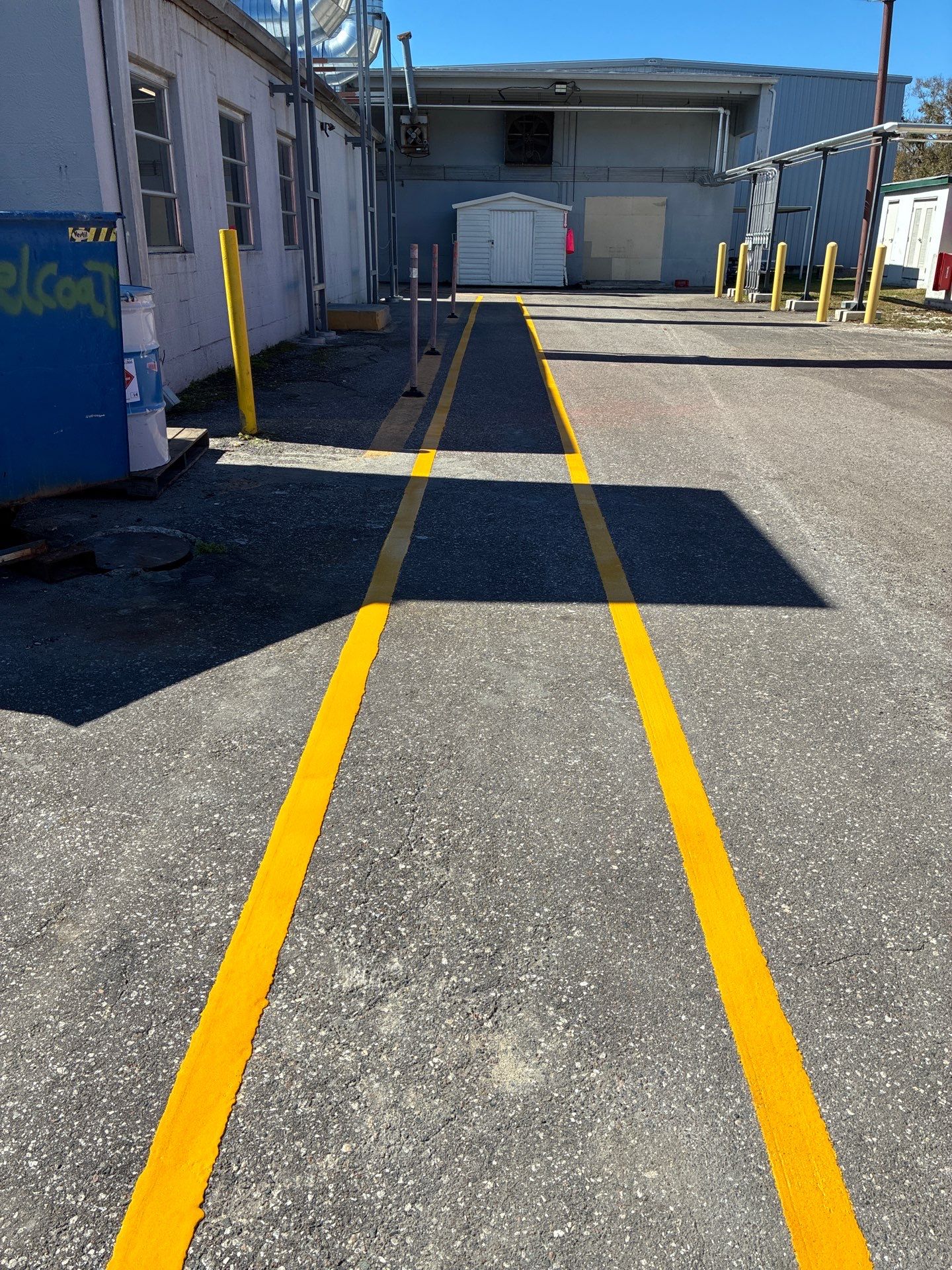 Industrial Safety Line Striping and Thermoplastic Walkways in Sarasota by Everline Coatings & Services - Southwest FL