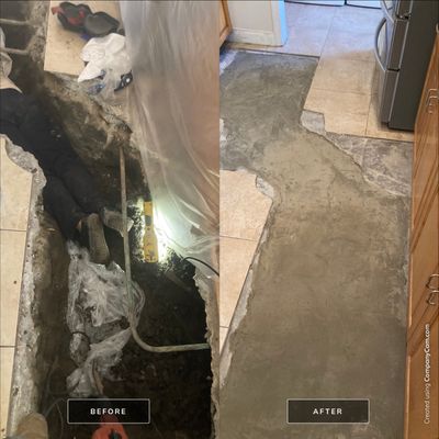 Broken Kitchen sink drain line