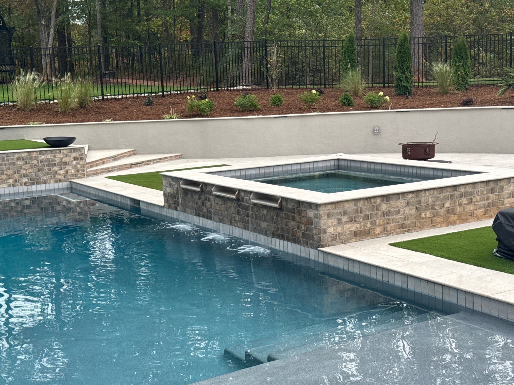 Pool renovation in Raleigh by Martinez Brother’s Nc Landscaping Inc