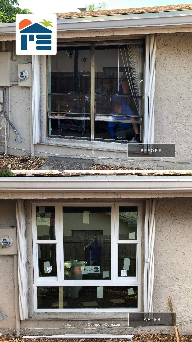 Impact Window Installation & Sliding Glass Door to Window Conversion – Coconut Creek, FL by The Door Doctor of South Florida, Inc.