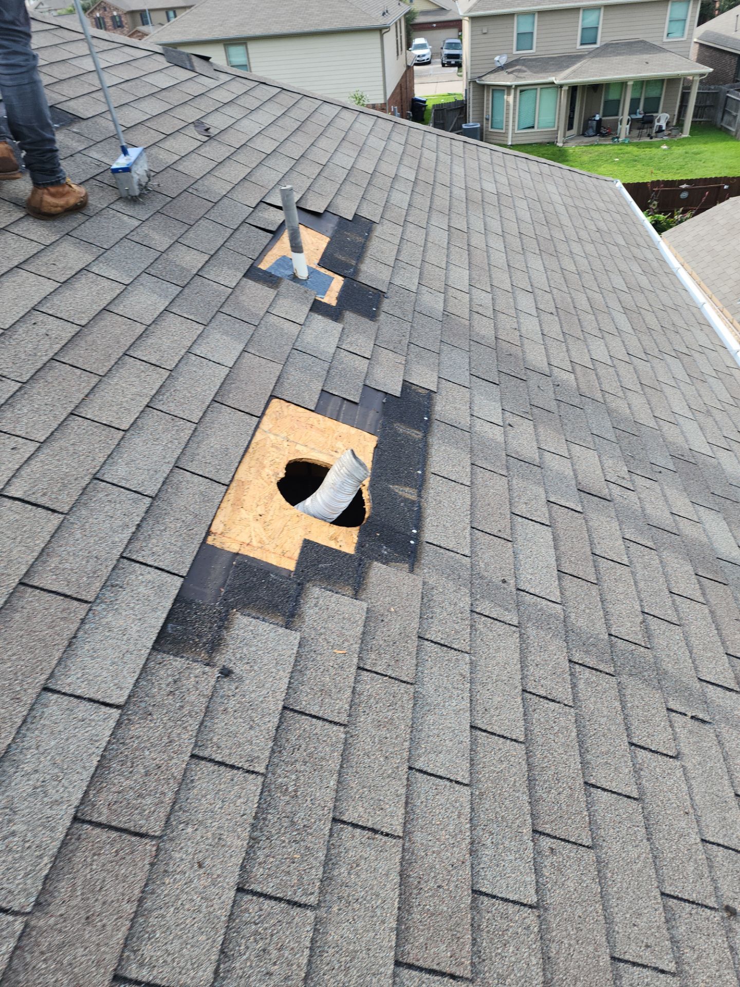 Hail Damage using Owen's Corning Duration (Lifetime) Shingles by Roof Repair Company