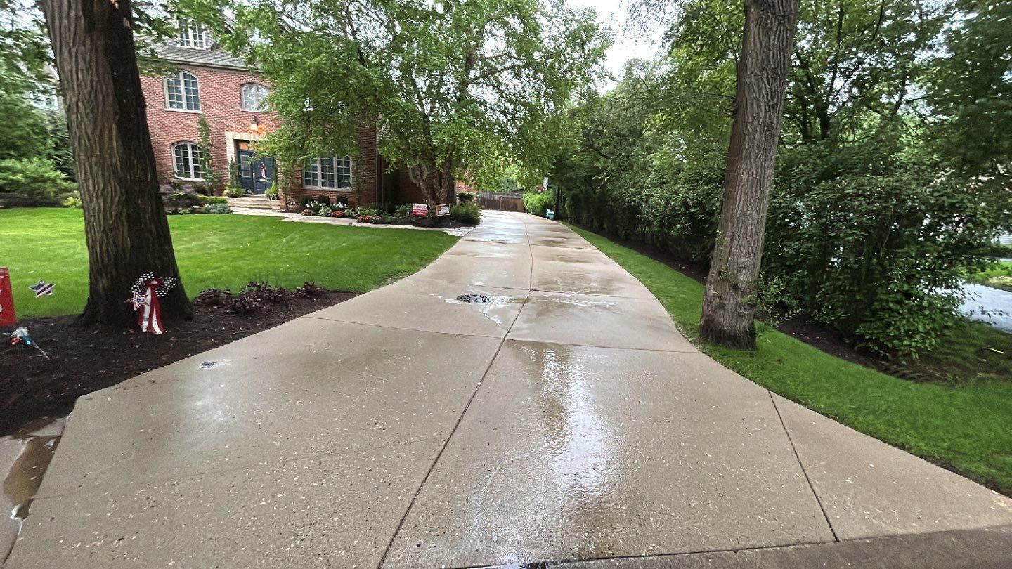 Exterior Stone and Concrete Surface Cleaning by Northern Power Washing LLC.