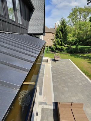 Completed gutter protection installation in Burr Ridge, IL 60527