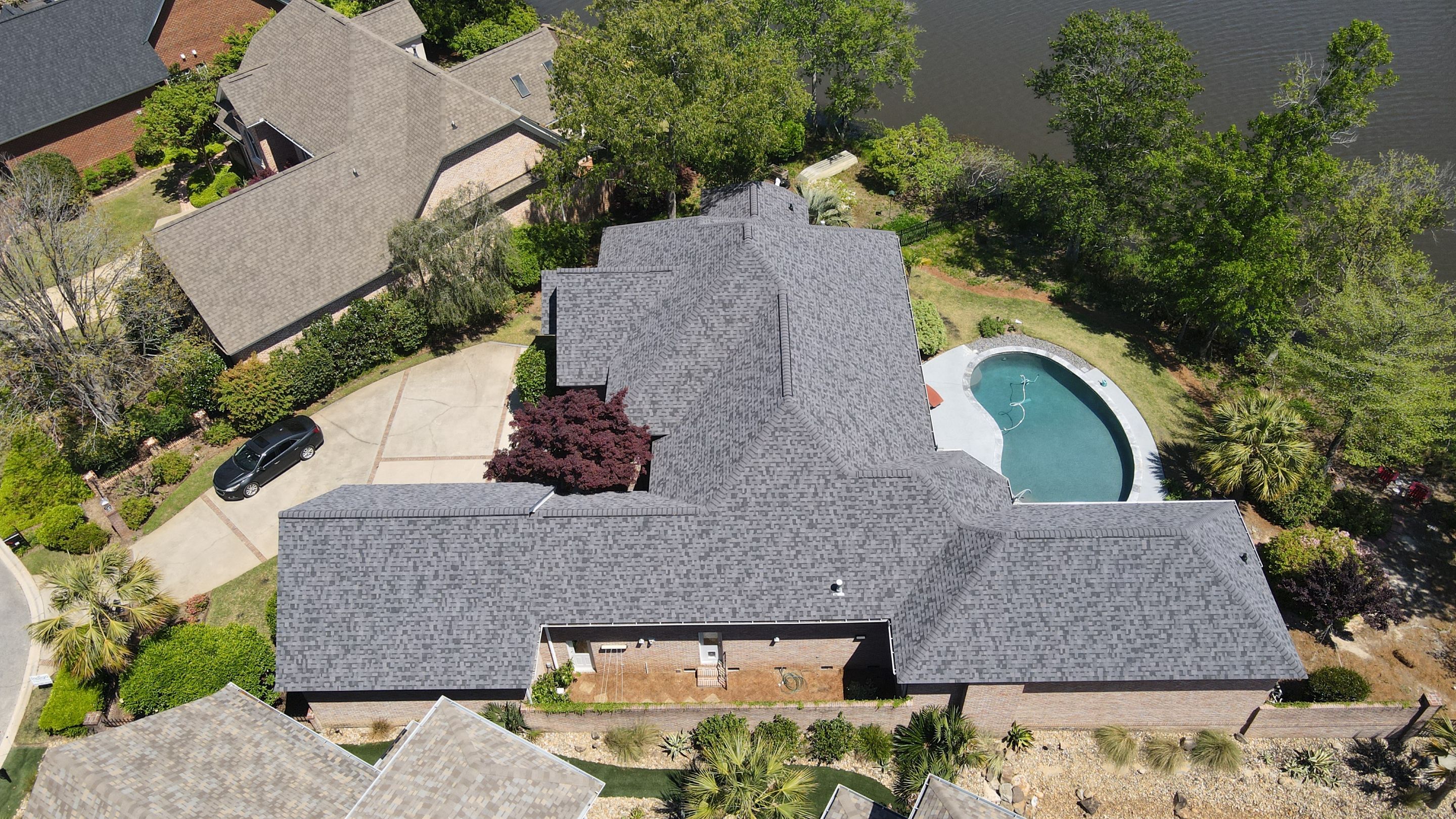 Residential Roofing Installation using Owens Corning Duration Midnight Plum by Indigo State Roofing