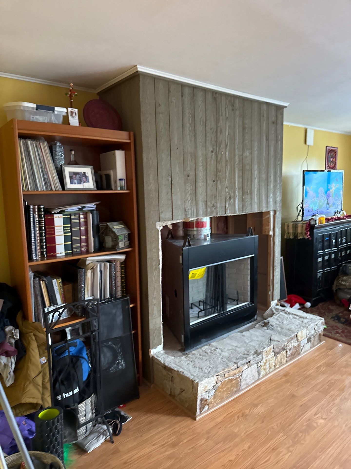 Fireplace Change out  by Neighborhood Chimney Services 