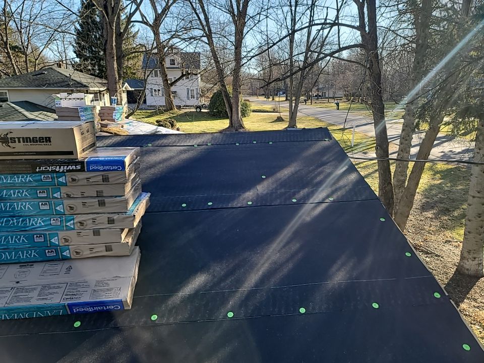 CT LANDMARK 30 LIFETIME METRIC PEWTER , DRIP EDGE BLACK  by Eagle Eye Roofing