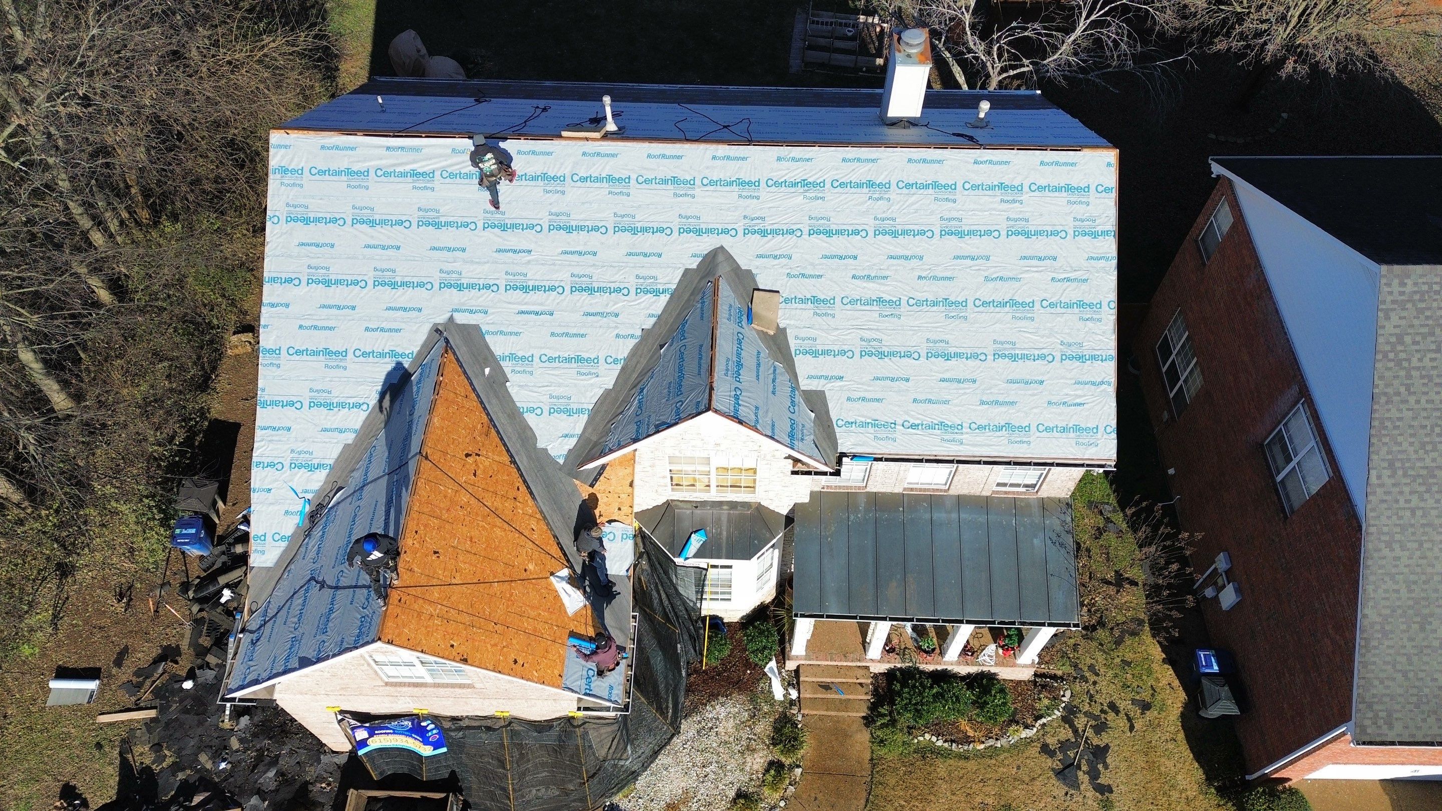 Project in Franklin by Roofworx 