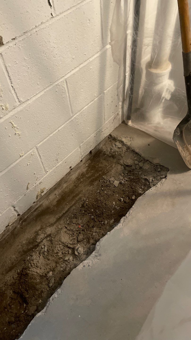 Targeted Drain Tile for Annie by Waterproofing Northeast