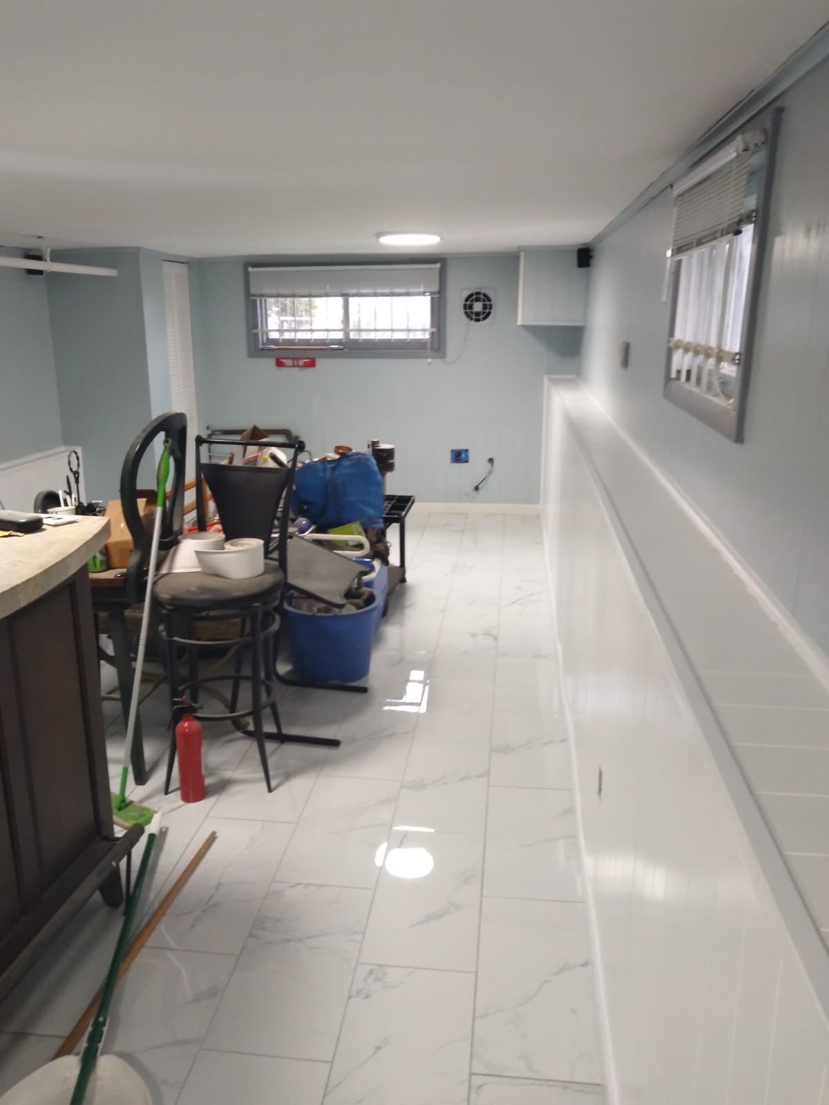 Basement Remodel using Tile by Home Concepts Construction