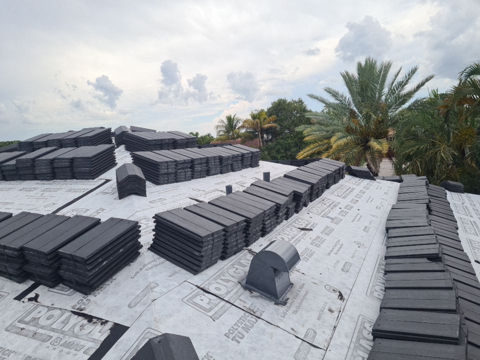 Residential Roofing Installation using Eagle Roofing Tile by BLUES BROTHERS ROOFING