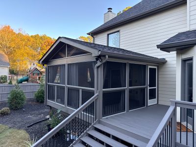 Custom Multi-Level Composite Deck and Screened-In Porch in Marietta