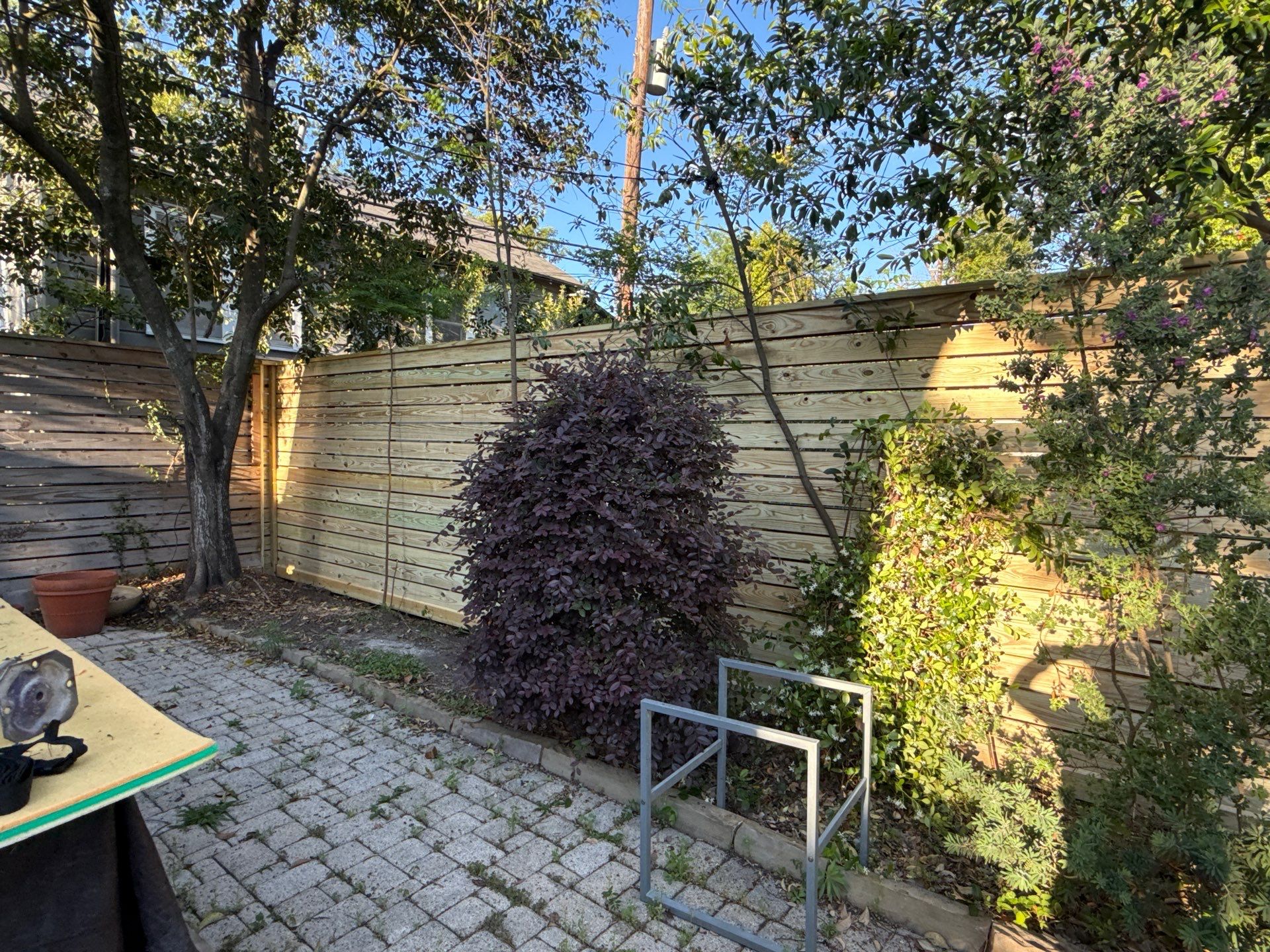 Modern Treated Pine Horizontal Fence by Tim's Fences