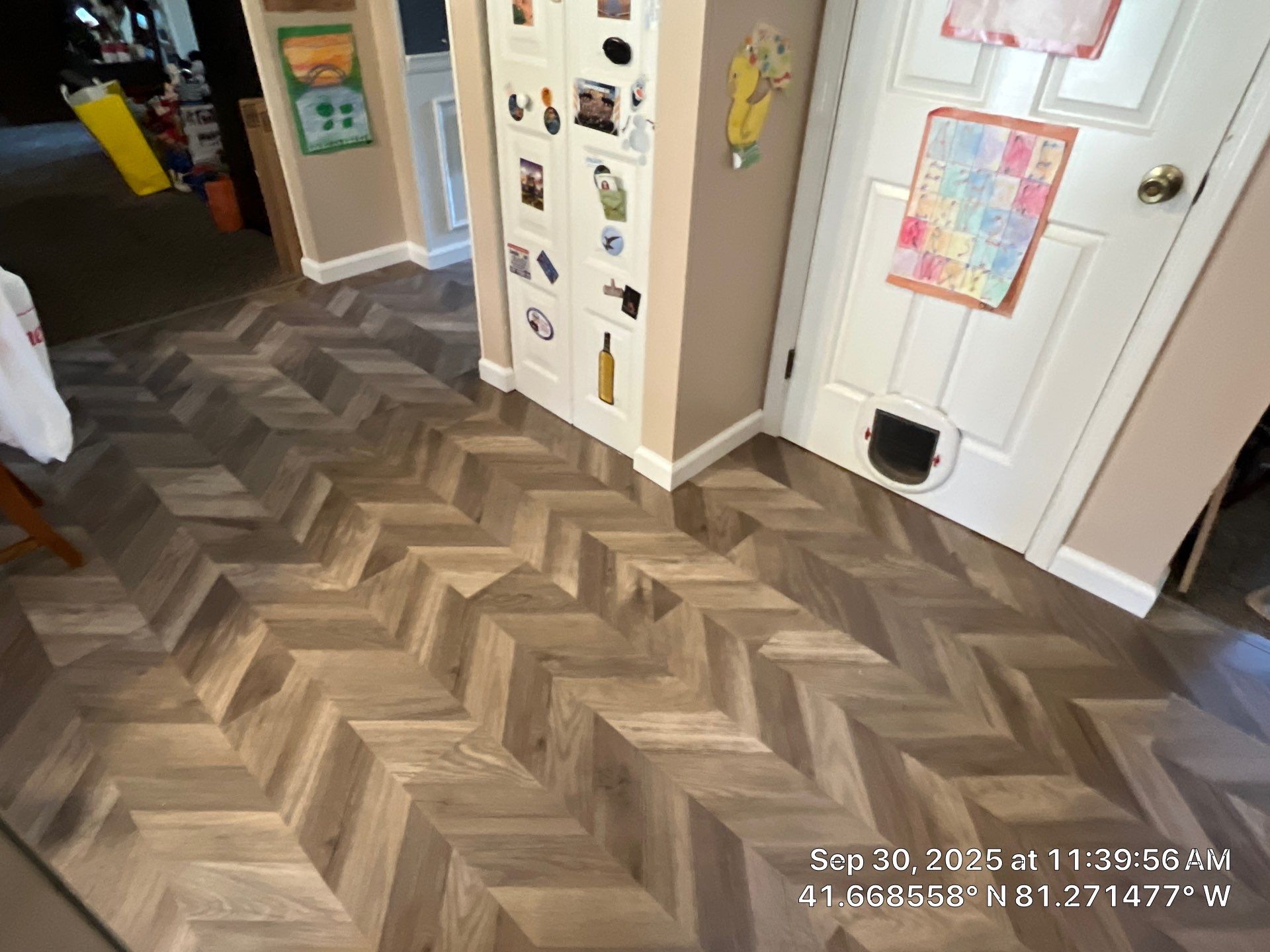 Kitchen Renovation & New Floors by Hilltop Drafting & Design LLC