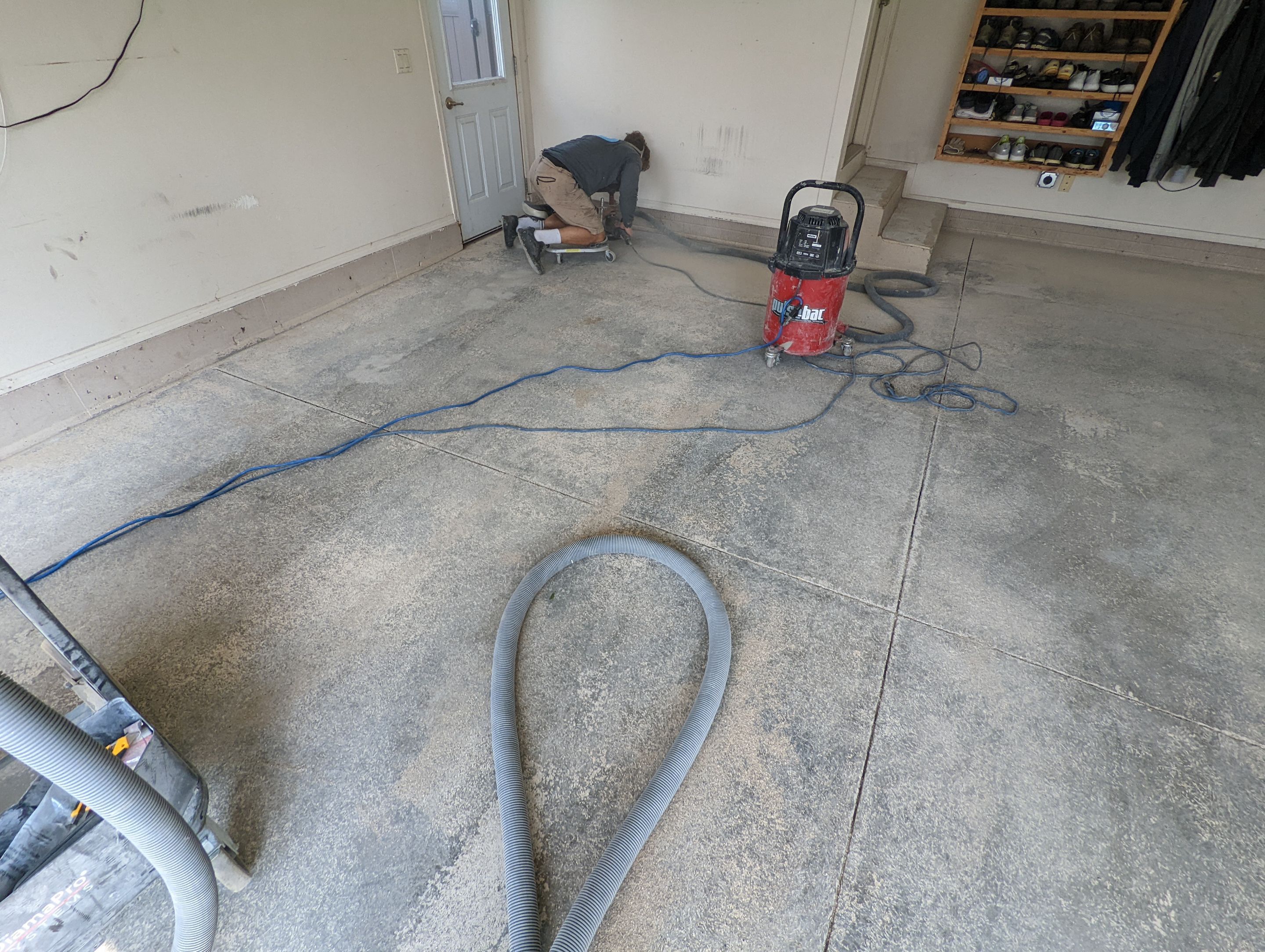 Garage using Mediterranean by Select Painting, Coatings & Garage Cabinets