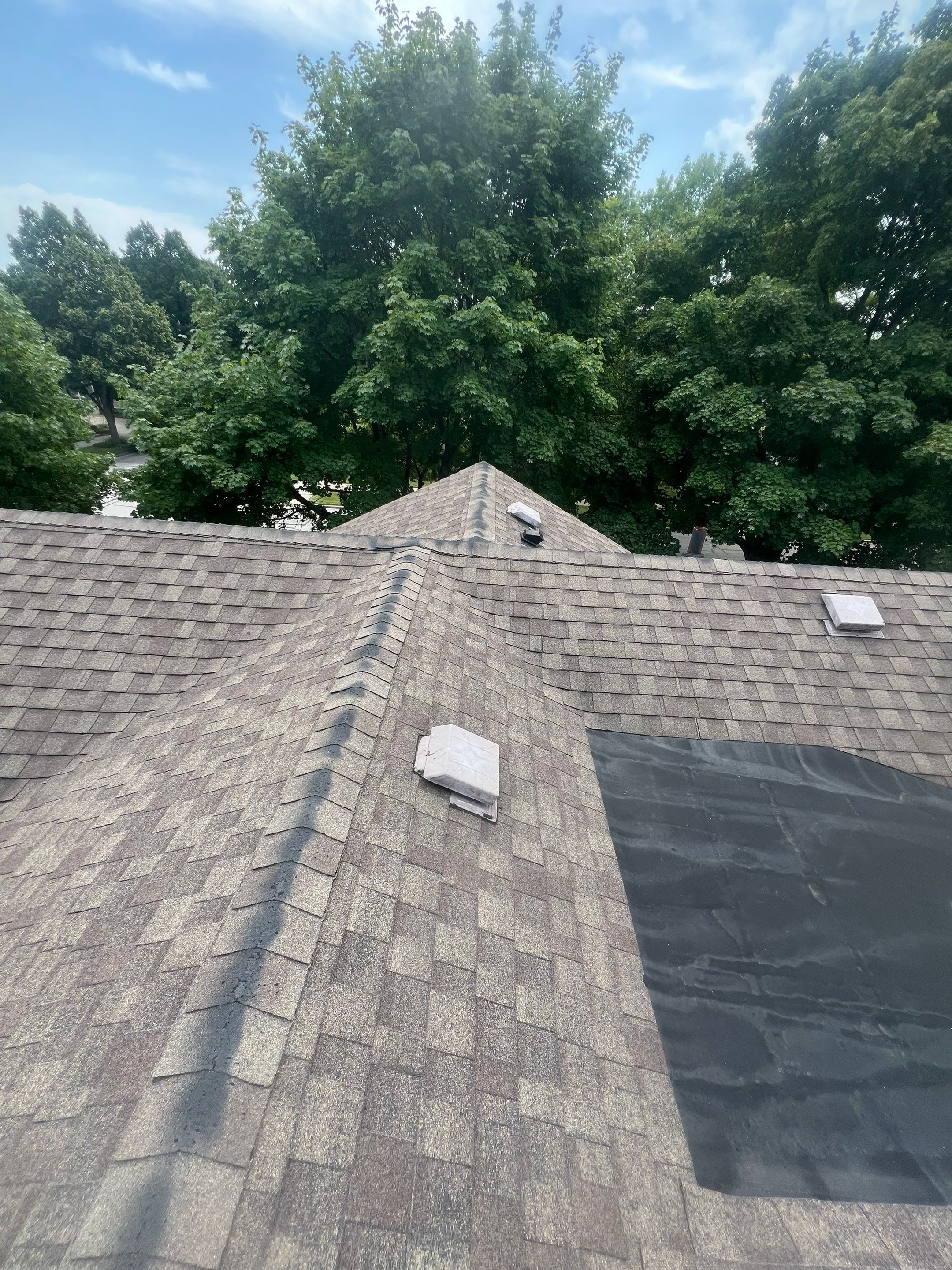 Residential Roofing Installation using GAF HDZ shingles by Gellings Roofing and Siding LLC