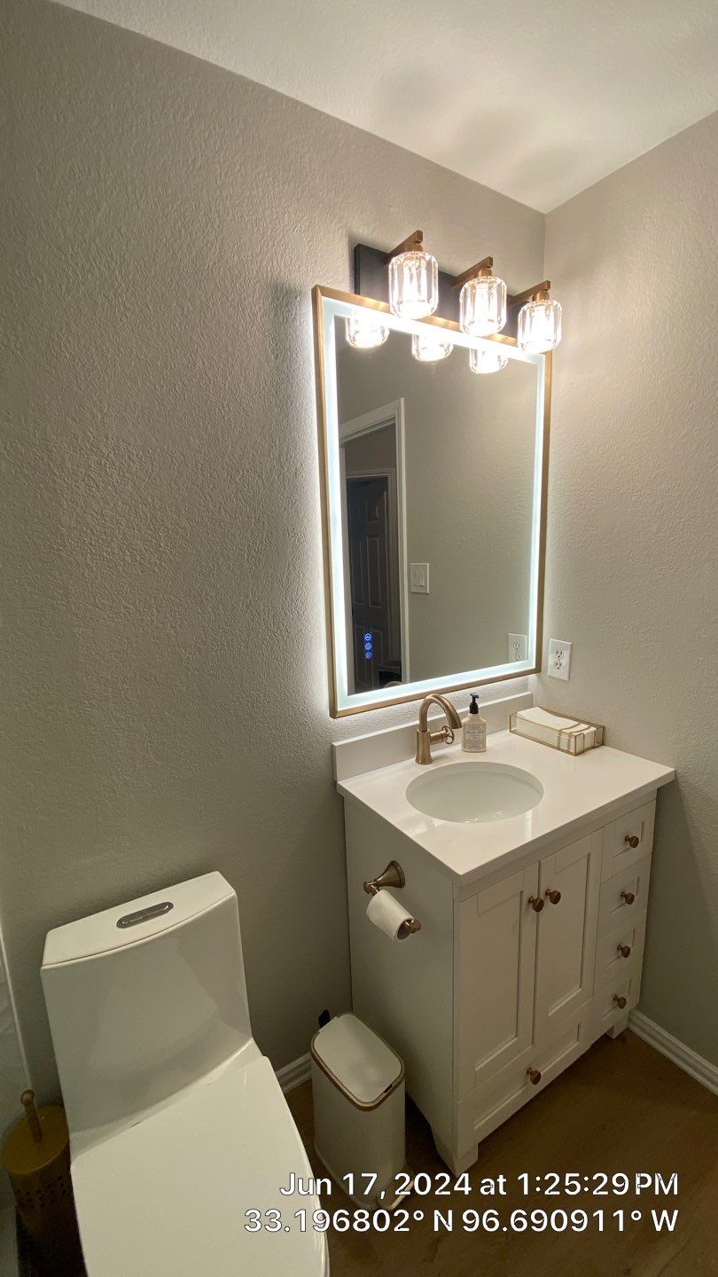 Guest bathroom remodel by SLM General Contractors & Roofing