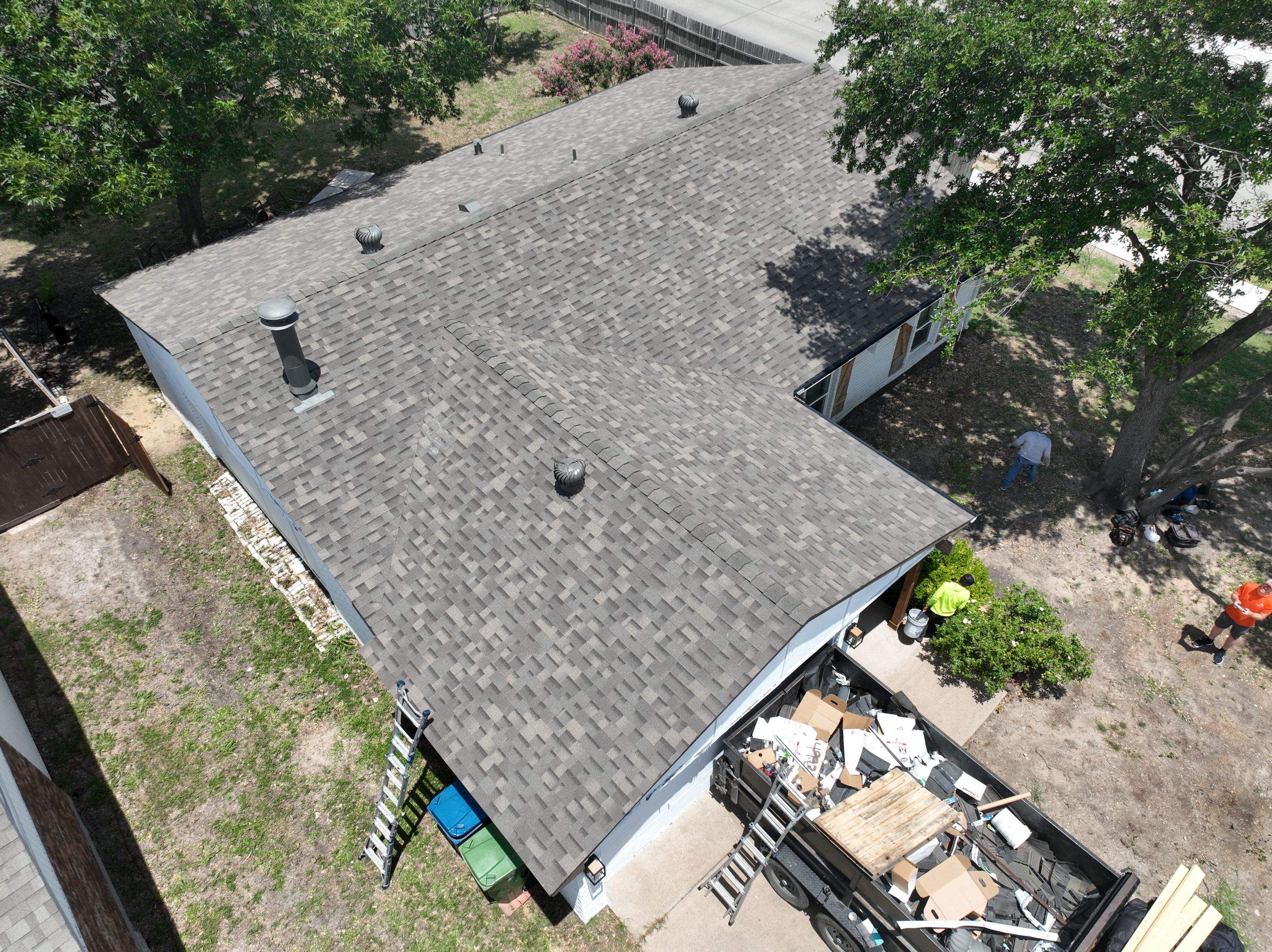 Residential Roofing Installation using Malarkey Highlander Weathered Wood Plus by OneSource Roofing and Restoration