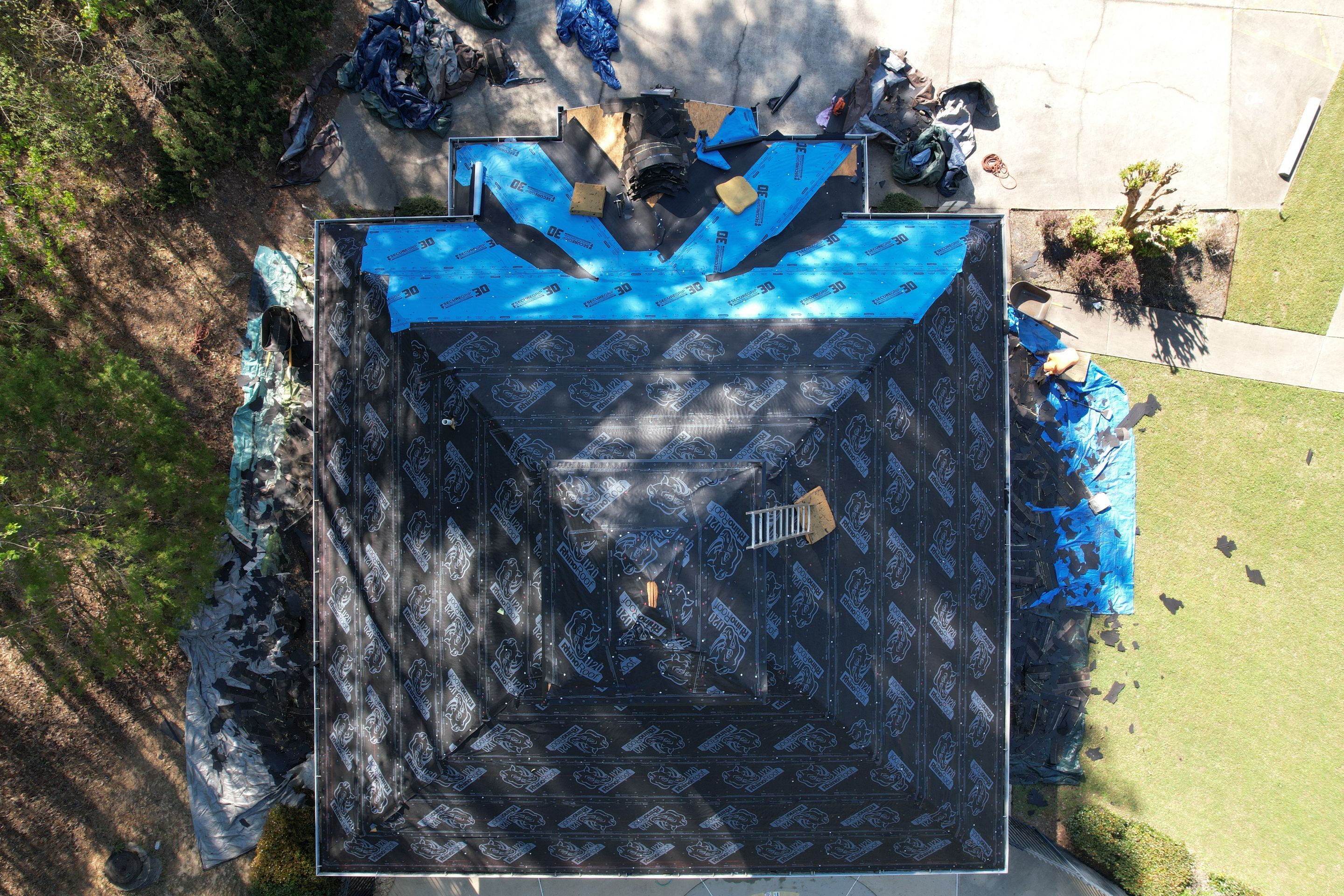 Pool House Roof Replacement using Owens Corning Onyx Black by Inspector Roofing and Restoration