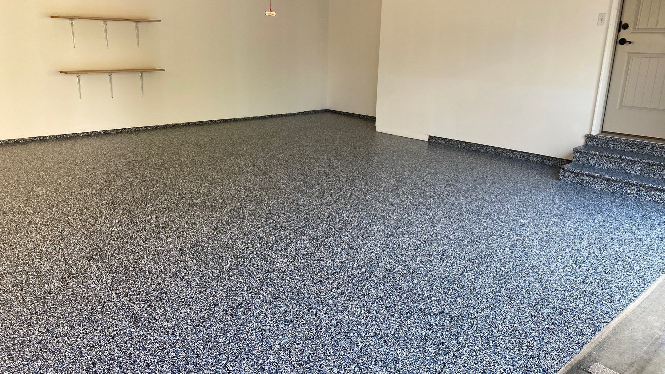 Suzie S. gets a new garage floor in Banner Blue! by Banner Garage