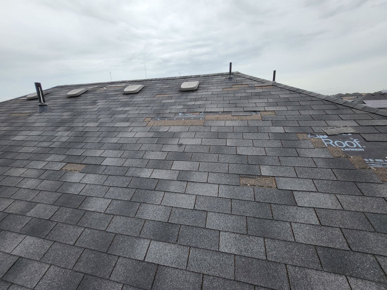 Roof Repair after Hurricane Beryl by Berry Good Roofing 
