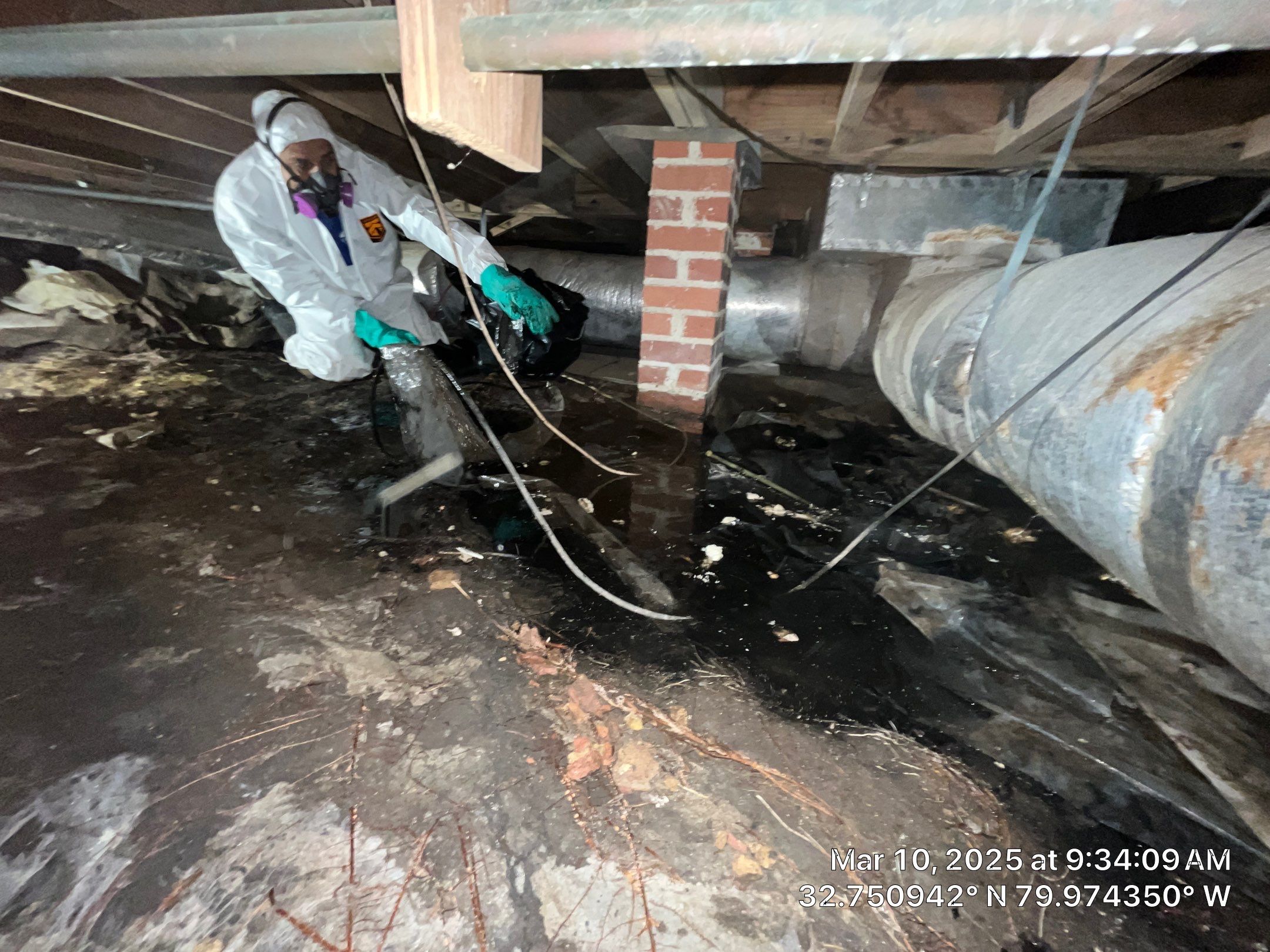 Sewage cleanup by EAS Environmental, LLC.