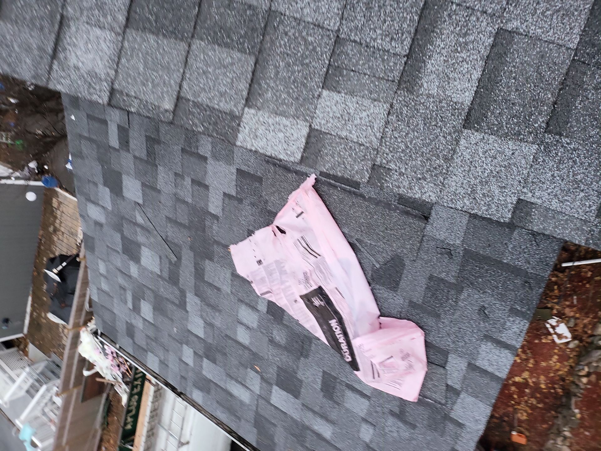 Residential Roofing Installation using Owens Corning TruDefinition Slatestone Gray by A Plus Exterior