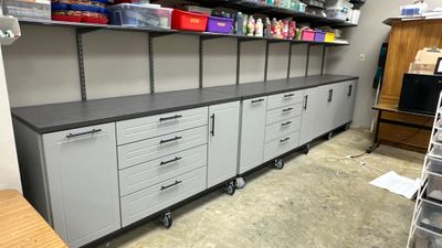Check this art room storage out
