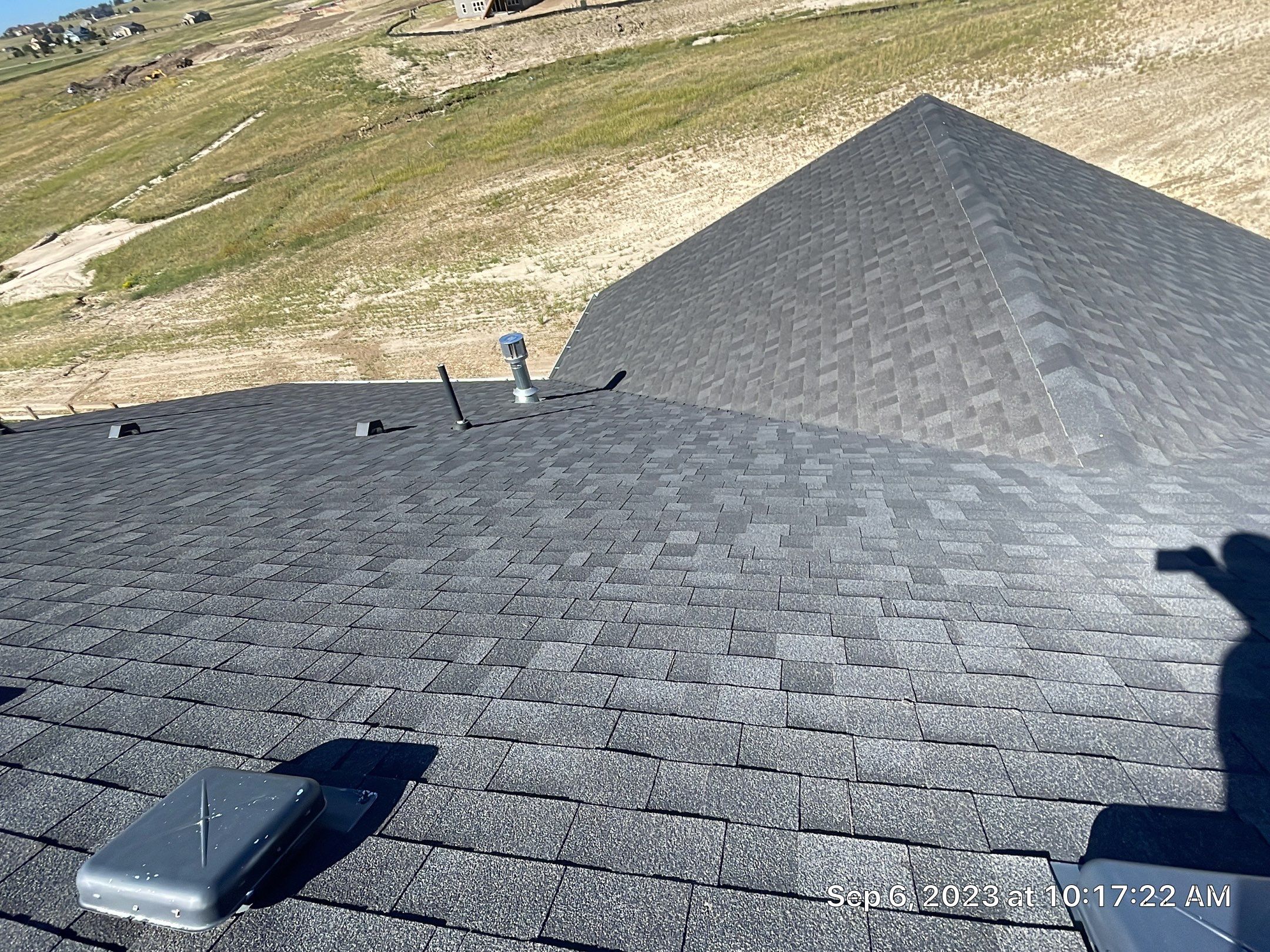 Residential Roofing Installation using Atlas Pinnacle Impact Black Shadow by Blue Peaks Roofing LLC 