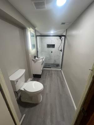 Half Bathroom to Full Bathroom Remodel - Laurel, MD