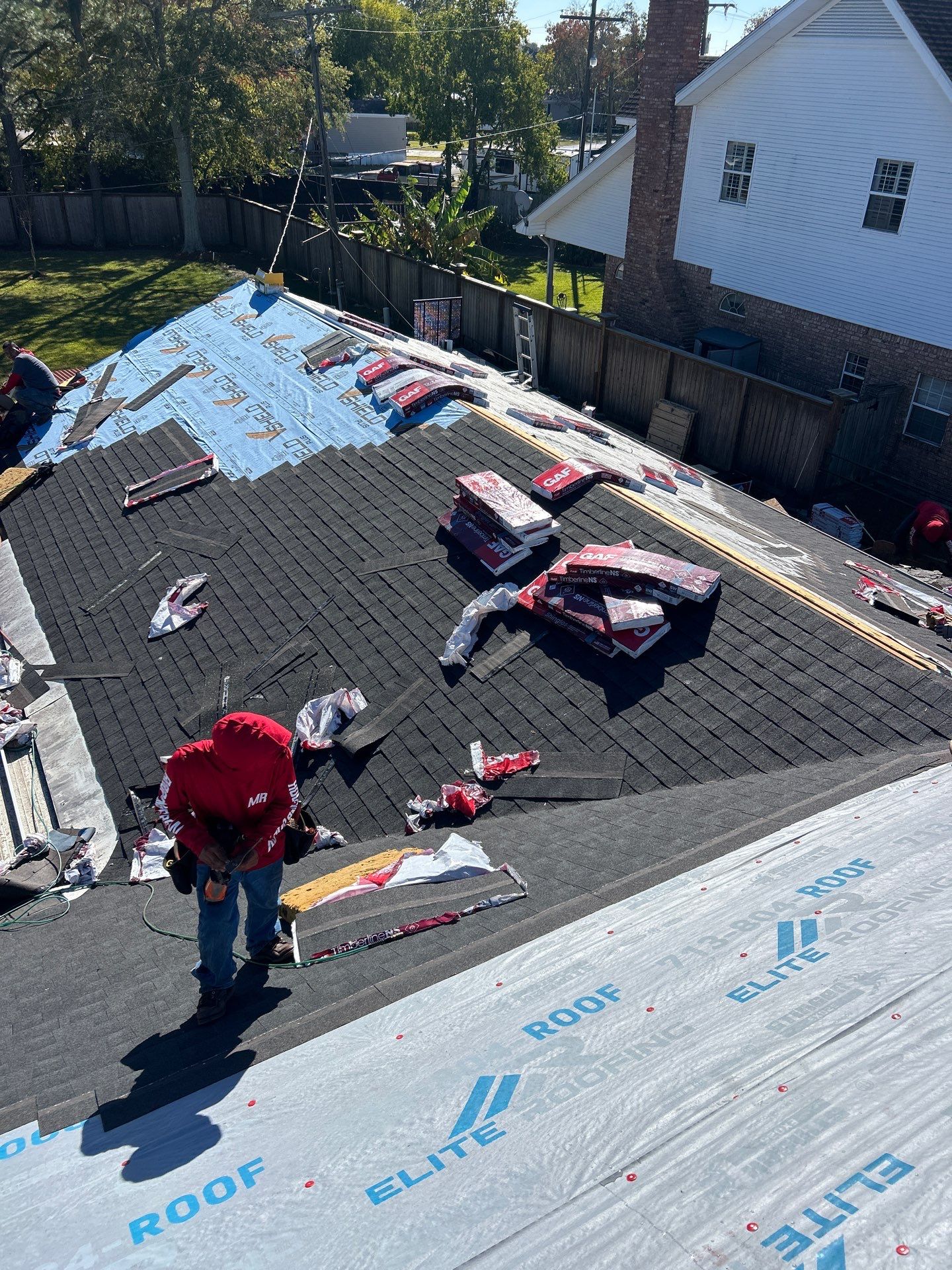 Residential Roof Replacement using GAF - NATURAL SHADOW - CHARCOAL by Elite Roofing LLC