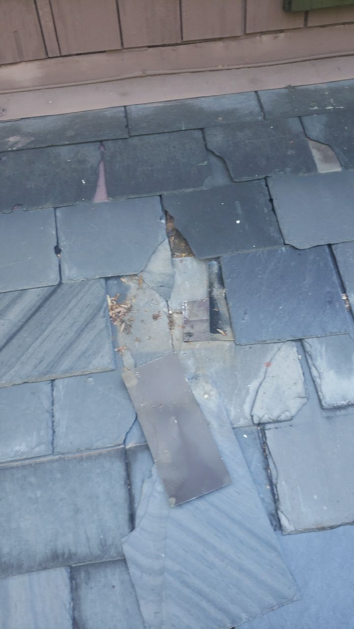 Slate Roof Repair & Gutter Cleaning in Roland Park by Roof Right Inc