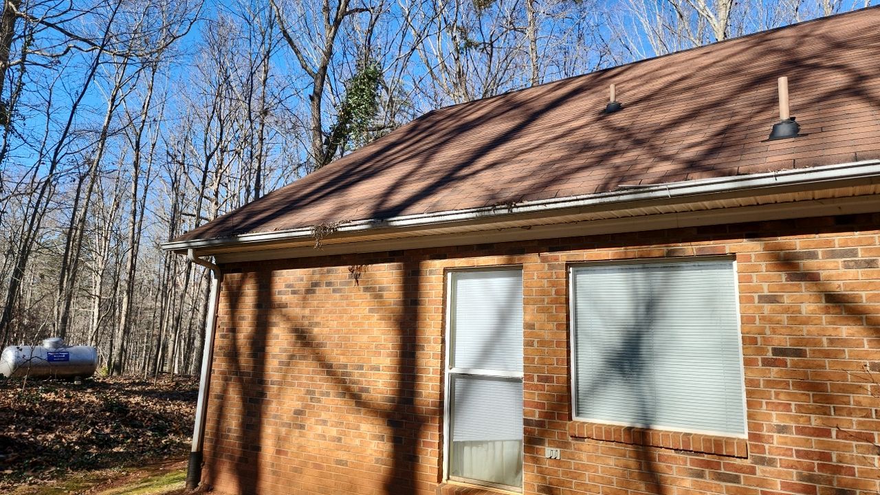 Gutter and Roof cleaning using cleaner by G&H Home Tech Pros LLC