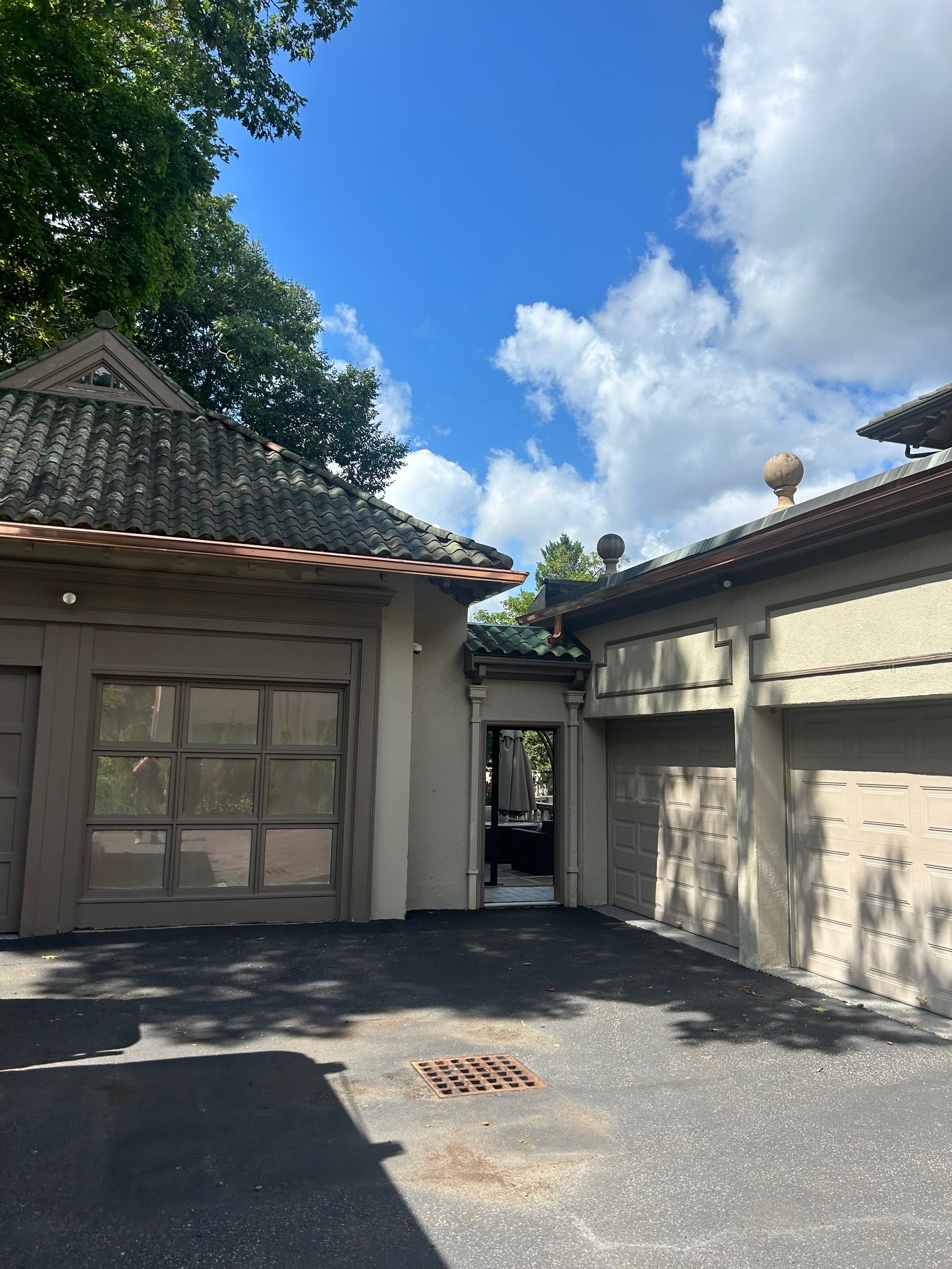 Gutter Installation using 6" K-Style Copper Gutter by Gutter Pro Enterprises