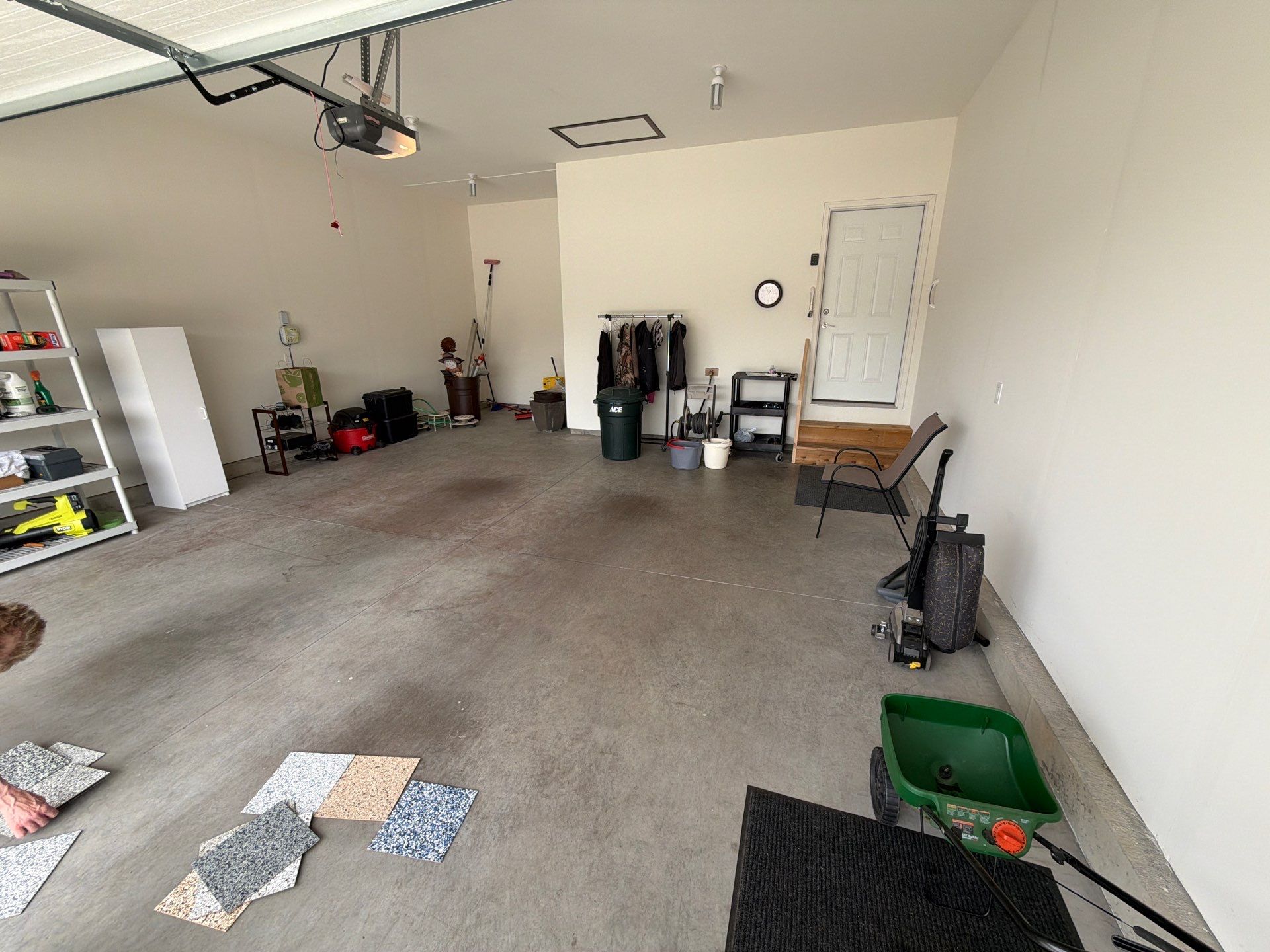 Cabin Fever Garage Floor Coating in Sioux Falls by Select Painting, Coatings & Garage Cabinets