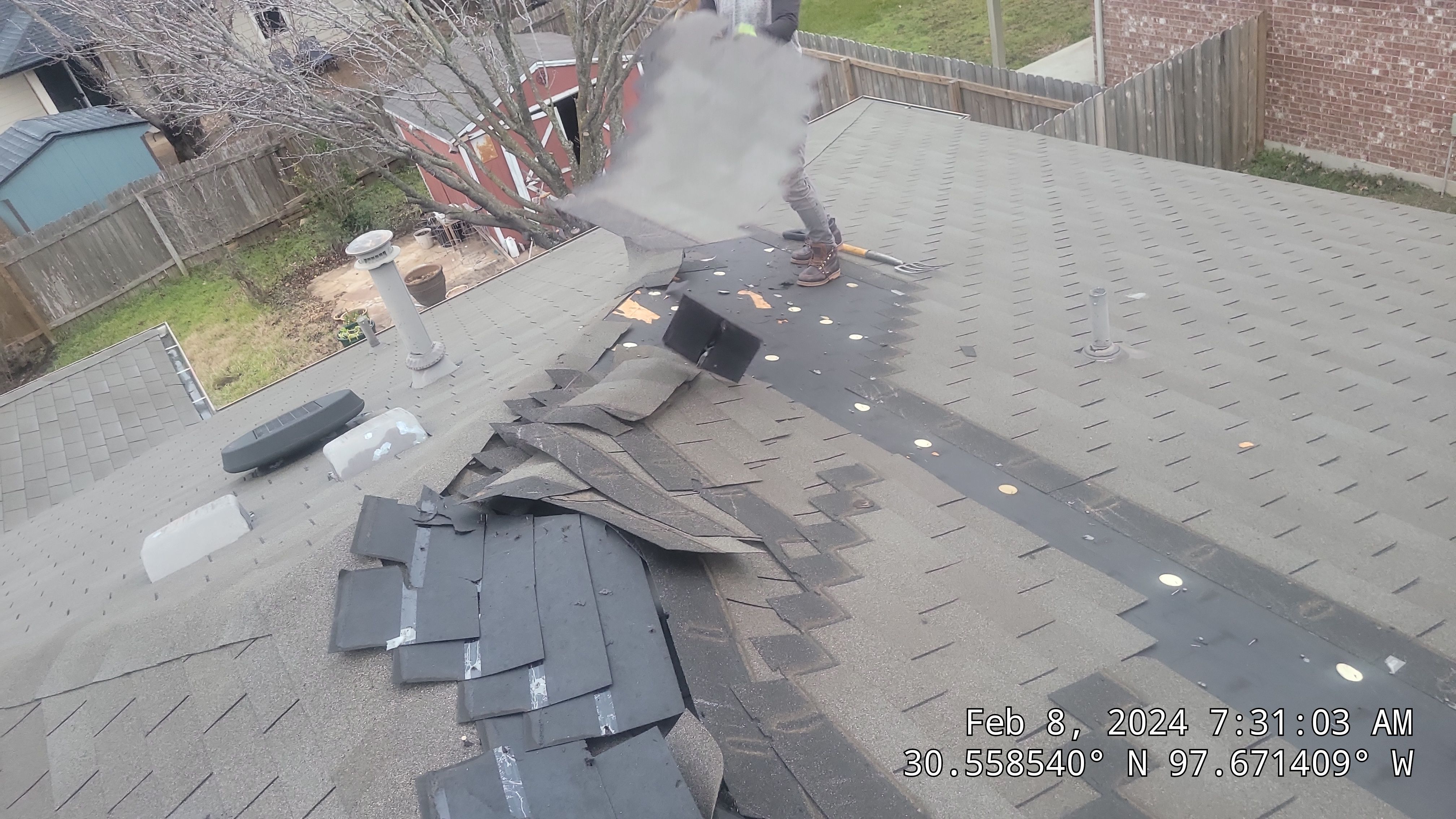 Round Rock Hail Damage Restoration and IKO Dynasty Roof Replacement by Caliber Restoration LLC