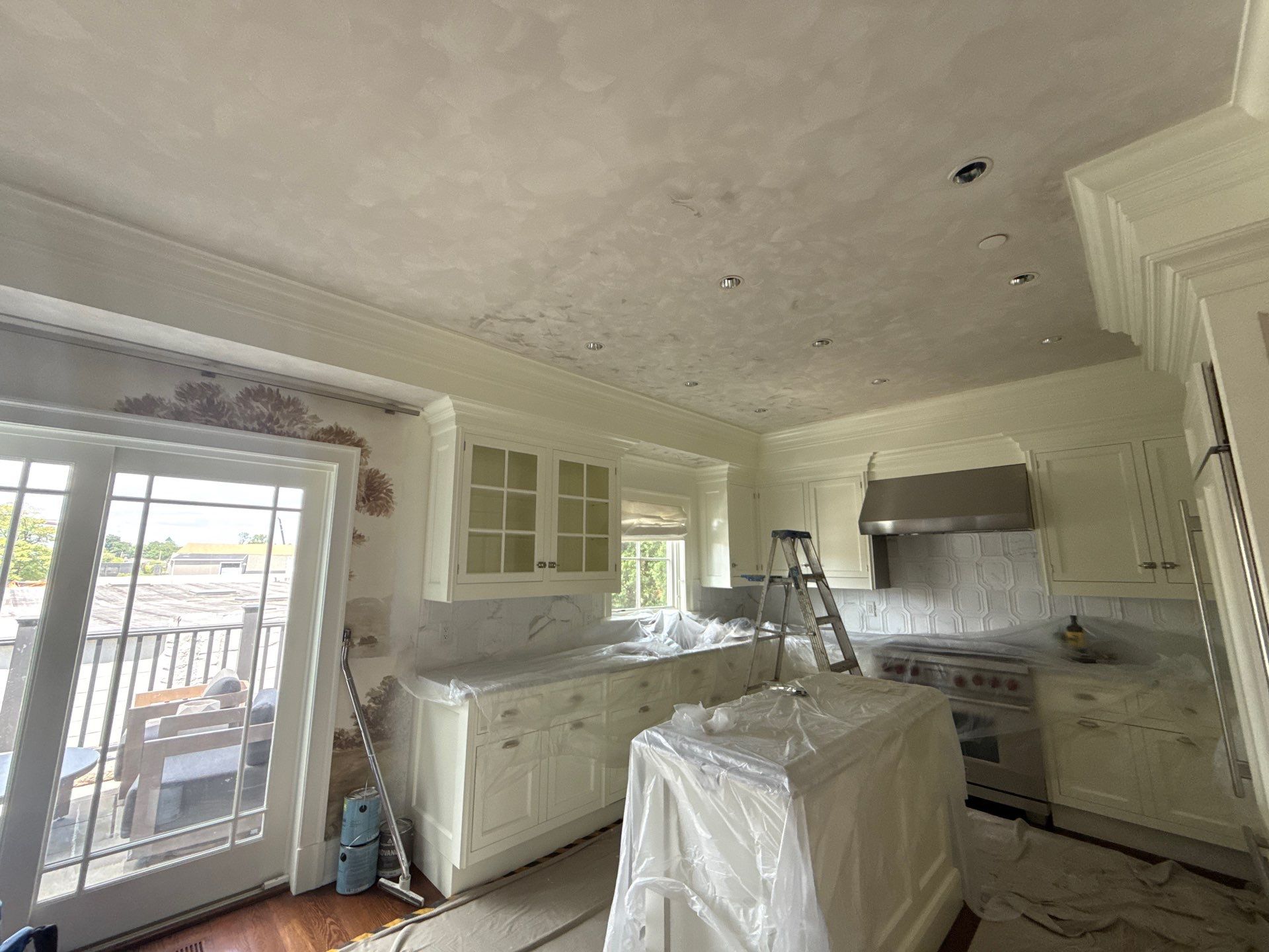 Water Damage Repairs in Luxury Kitchen and Primary Bathroom by Fox Hill Luxury Real Estate Services