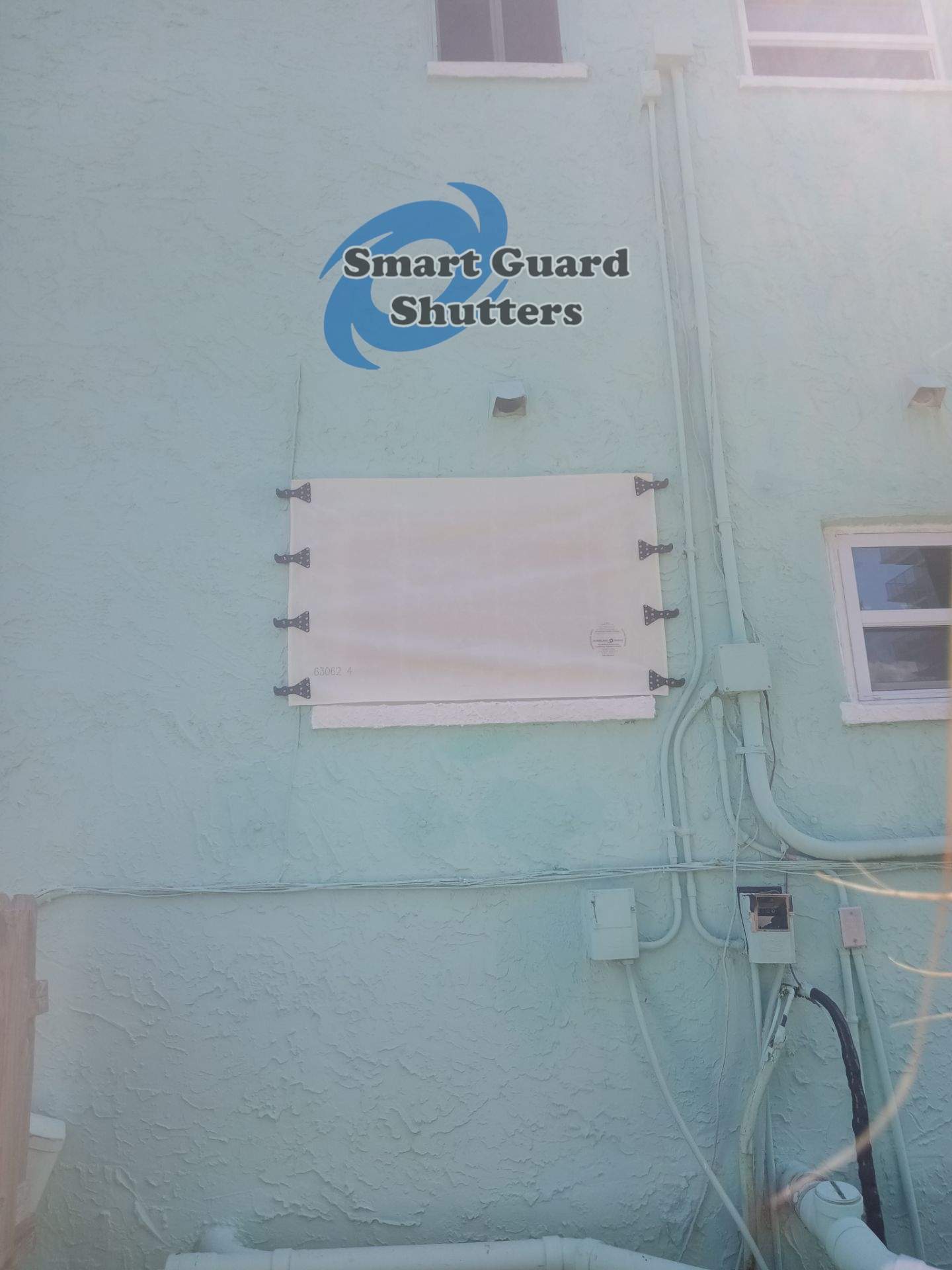 Hurricane Fabric in White by Smart Guard Shutters