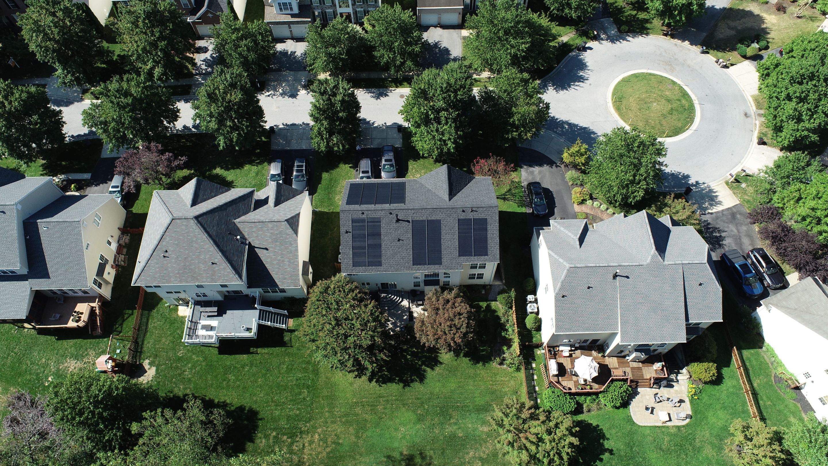 GAF Timberline Solar Roof Ellicott City, MD by American Home Contractors