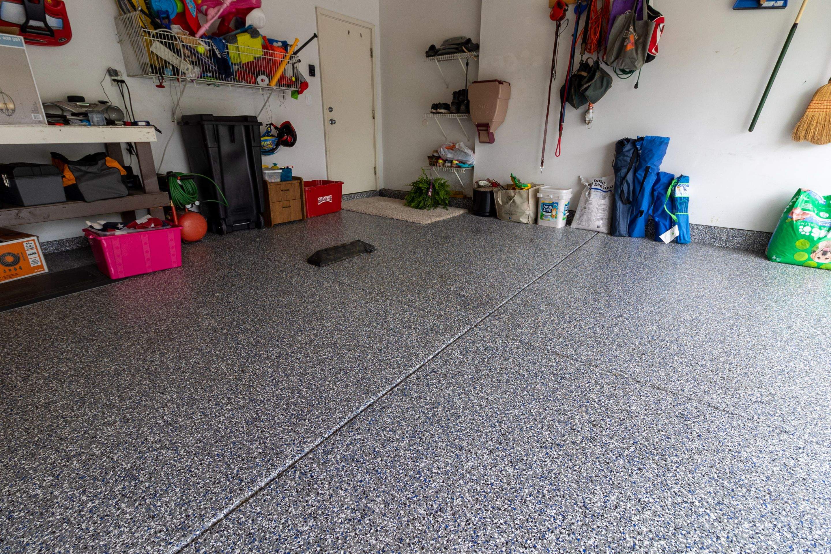 Garage Floor using Galaxy Blue by Your1DayFloor.com