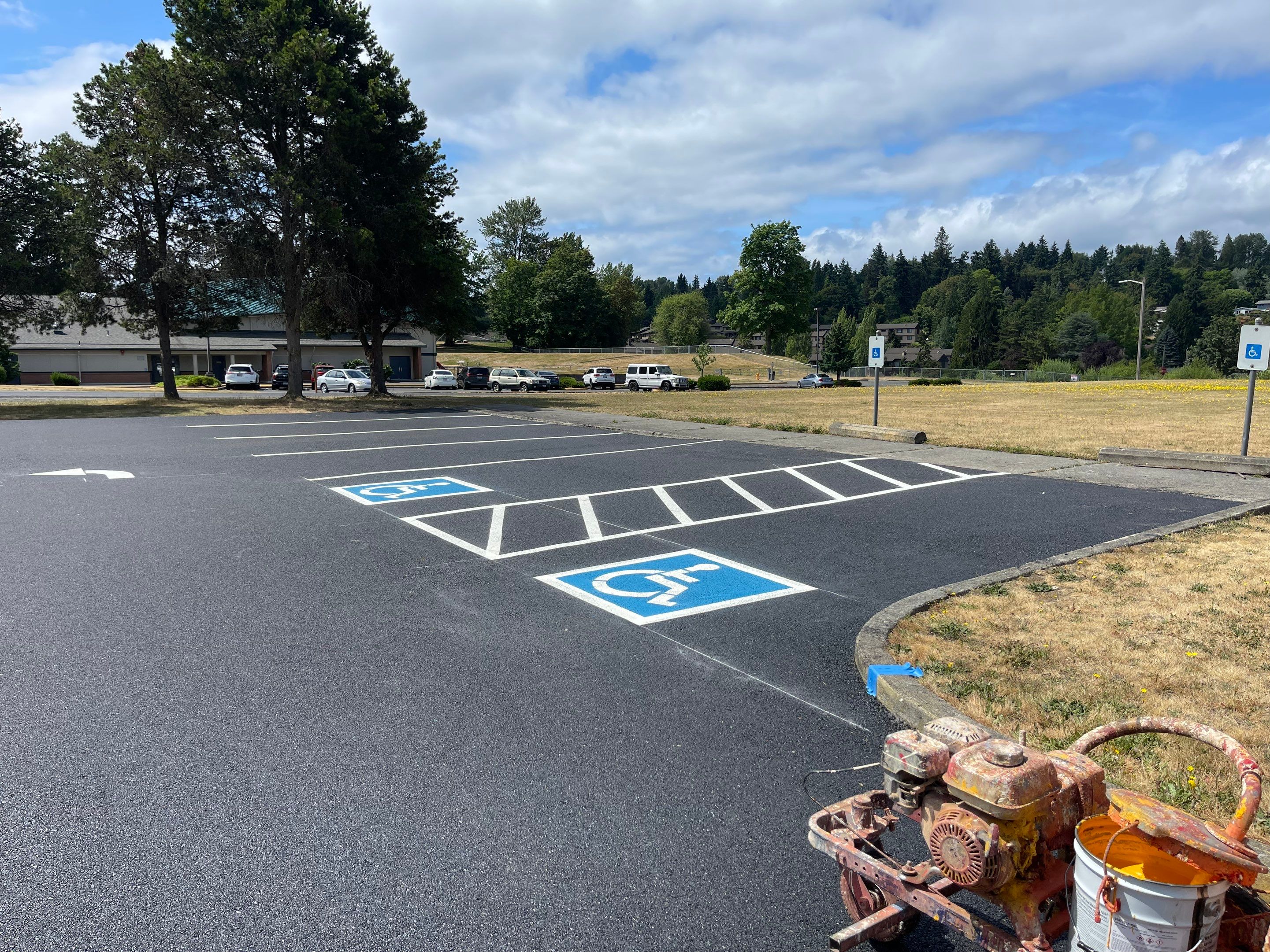 Sealcoat Parking Lot Renovation by Jireh Asphalt & Concrete Inc 