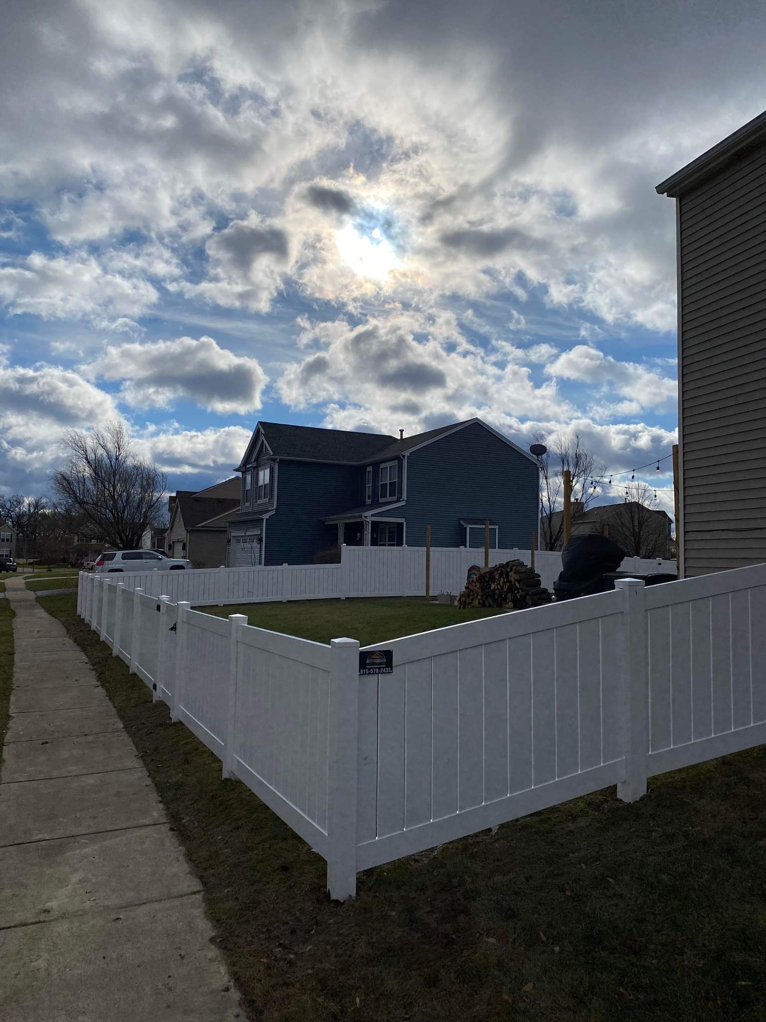 Fence Installation using Semi Privacy Vinyl  by Map Quality Fencing & Decks
