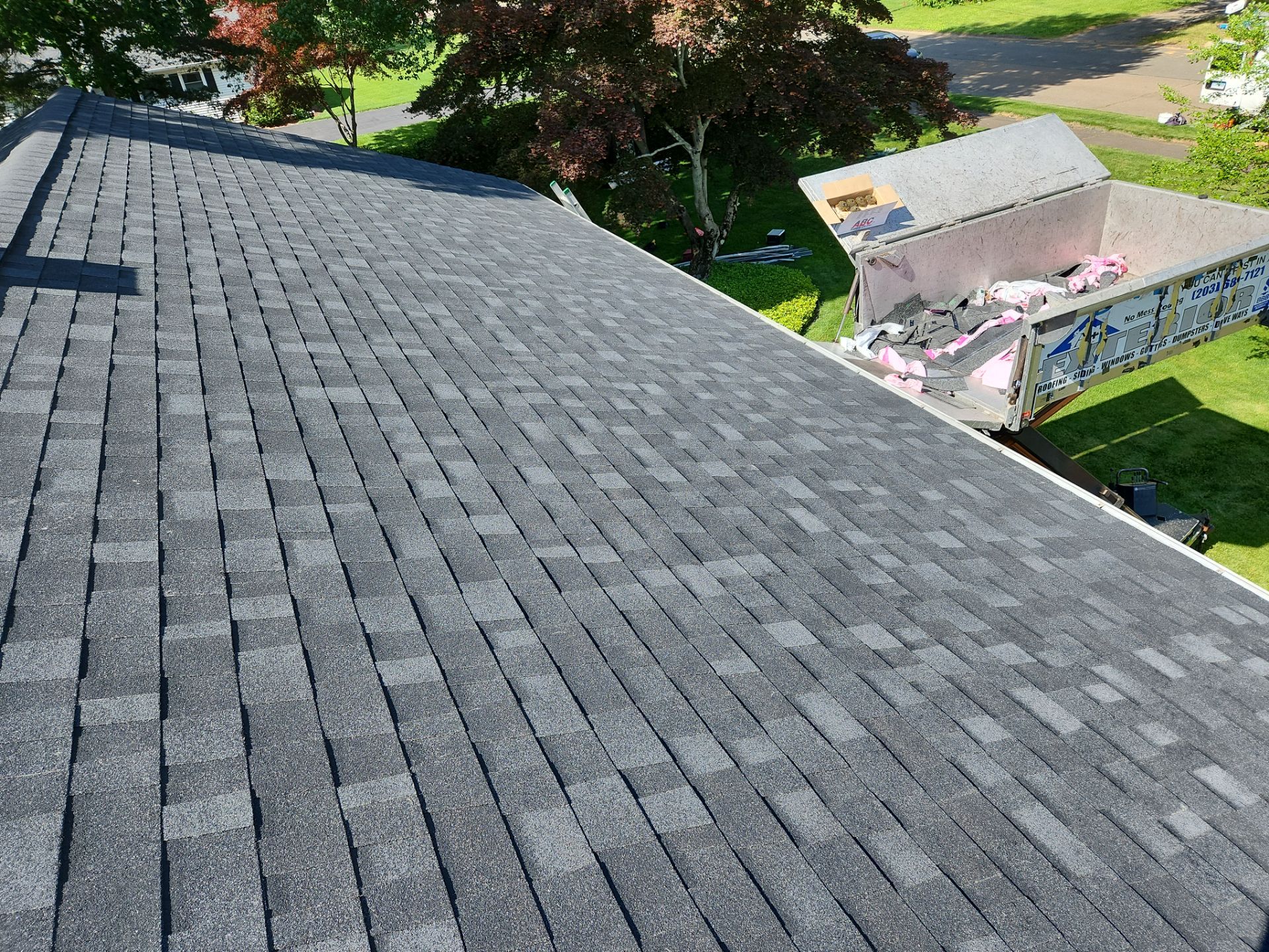 Residential Roof Replacement and Shingle Installation in North Haven by A Plus Exterior